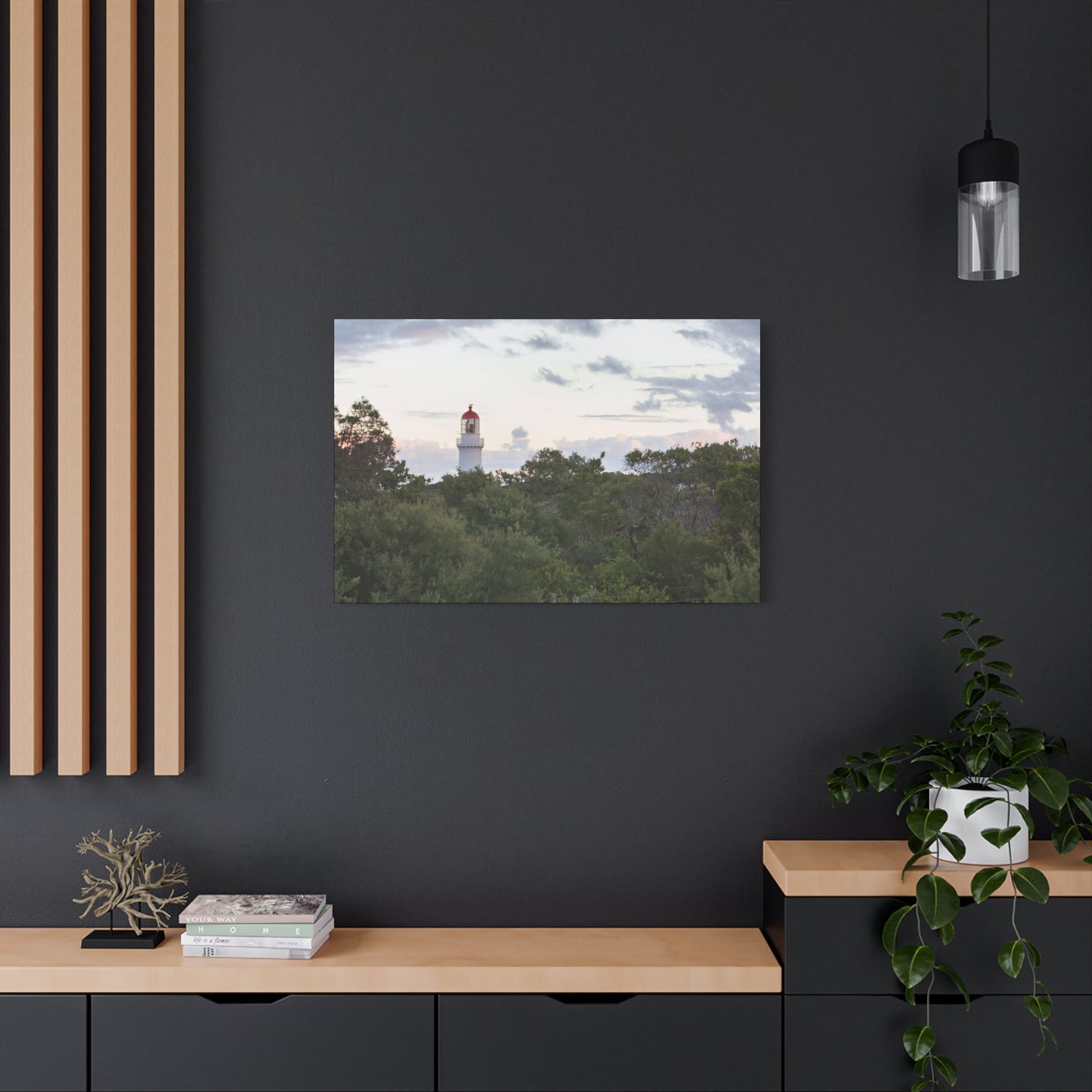 Cape Schank Lighthouse on a Winter Morning 6279 - Thick Matte Canvas Print