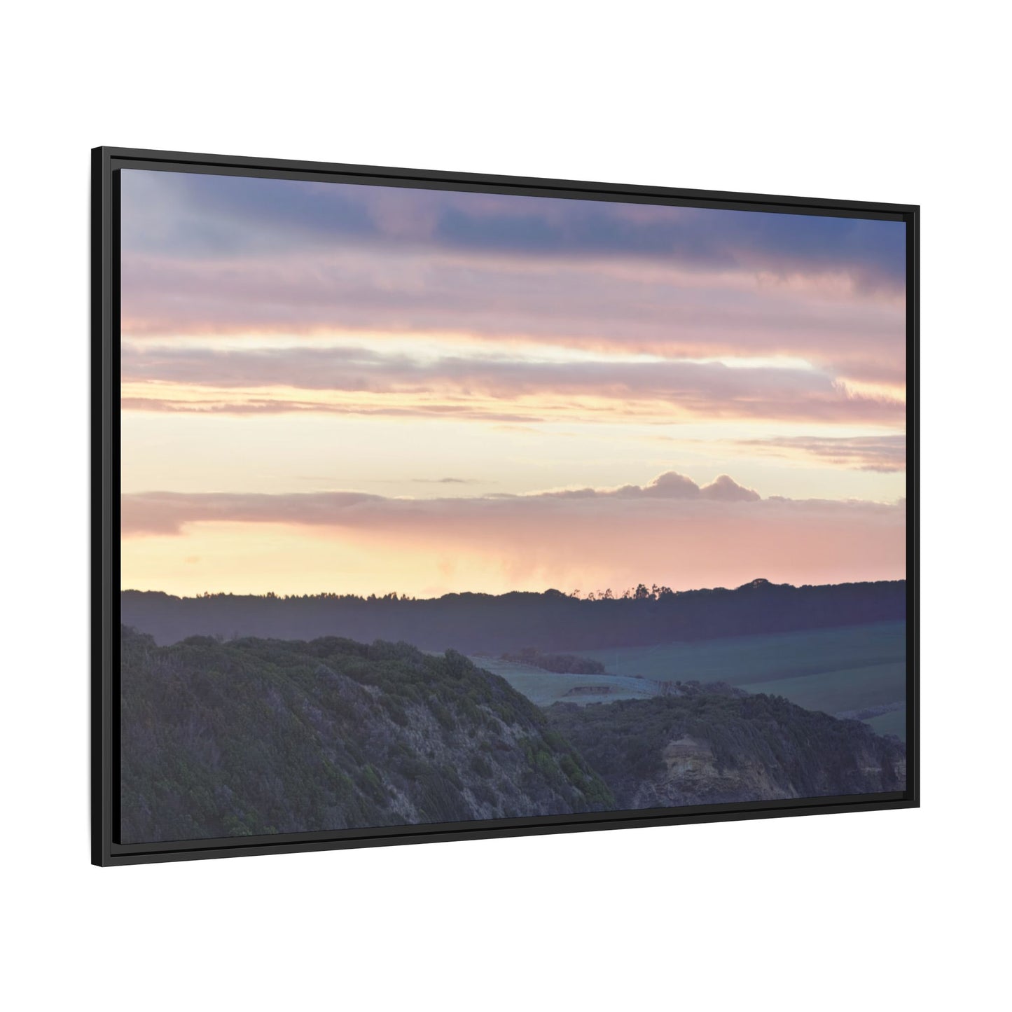 Winter Sunrise on the Mornington Peninsula 6239 - Thick Matte Canvas Print, Framed