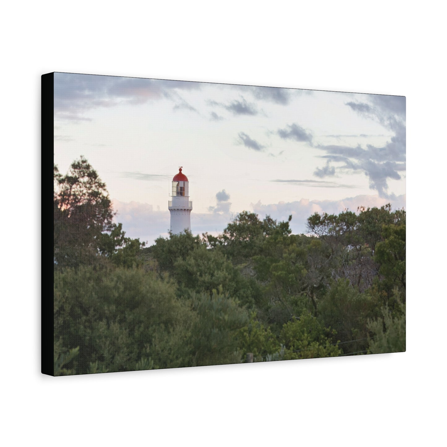 Cape Schank Lighthouse on a Winter Morning 6279 - Thick Matte Canvas Print