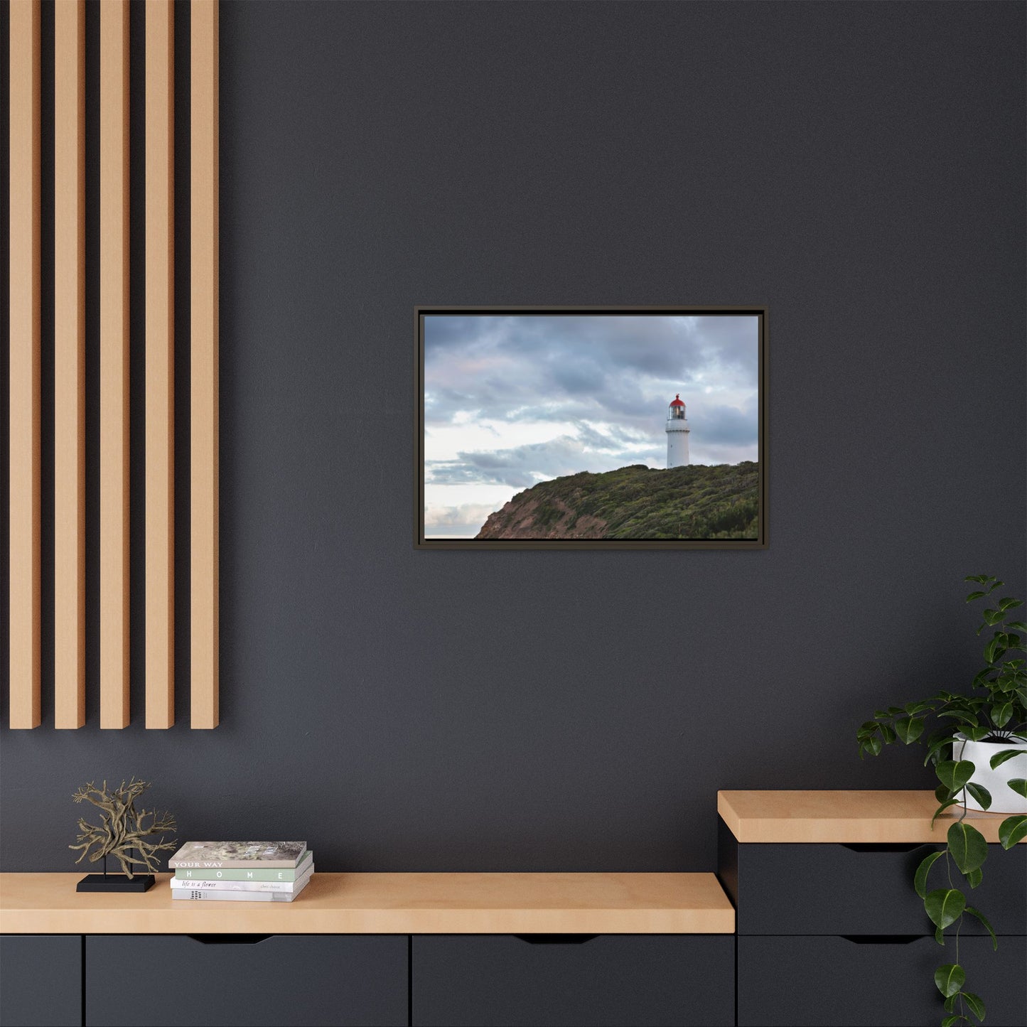 Cape Schank Lighthouse on a Winter Morning 6287 - Thick Matte Canvas Print, Framed