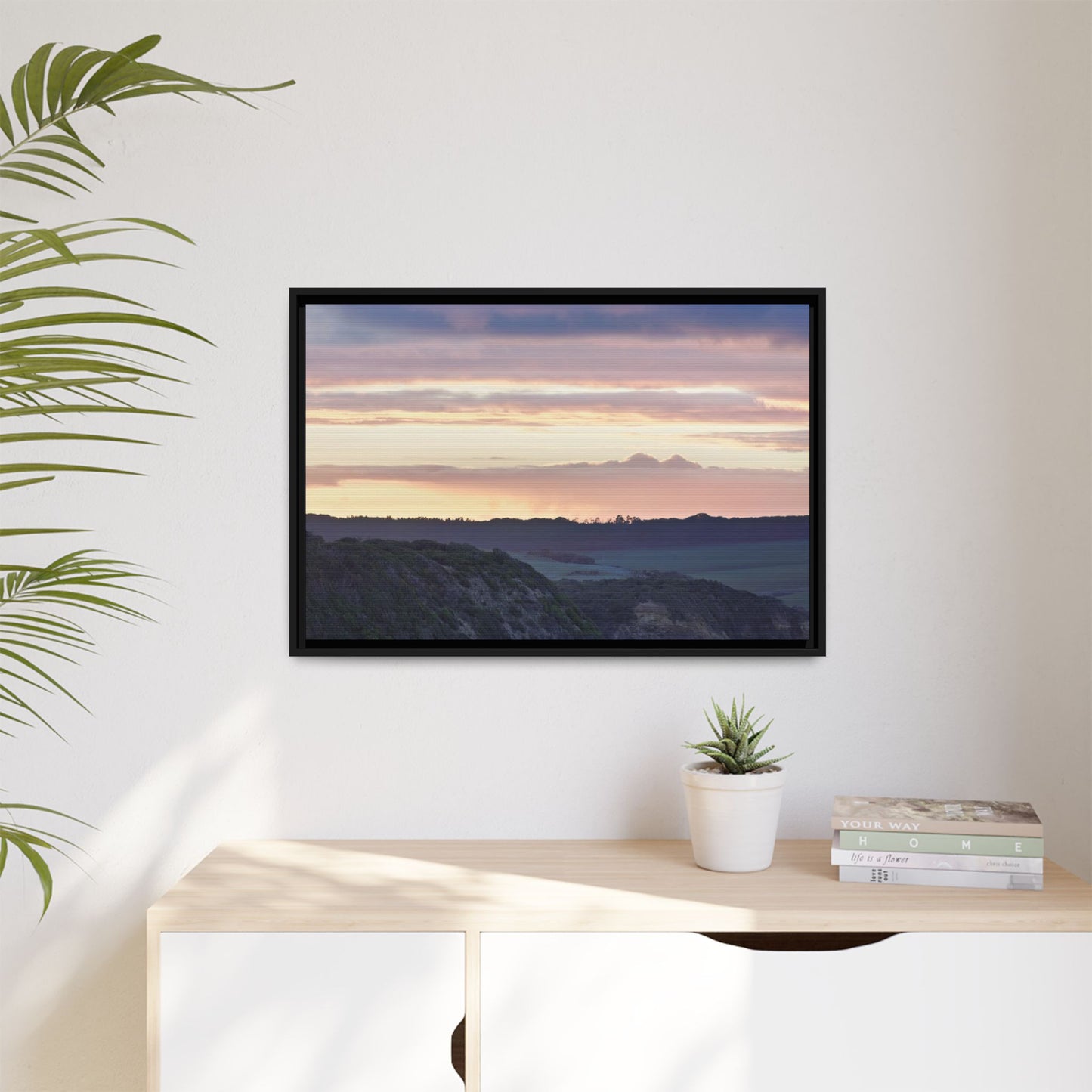 Winter Sunrise on the Mornington Peninsula 6239 - Thick Matte Canvas Print, Framed