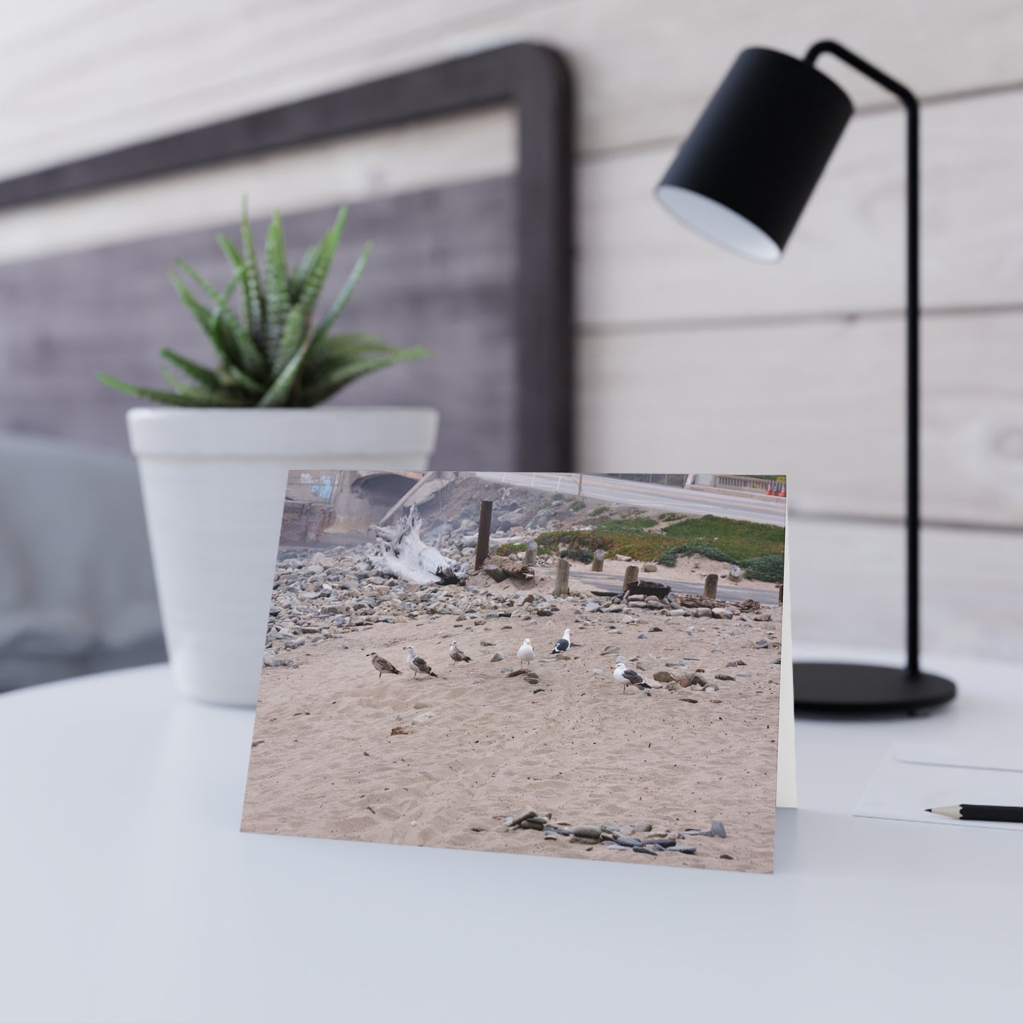 California Shoreline Escape 4275 - Greeting Card