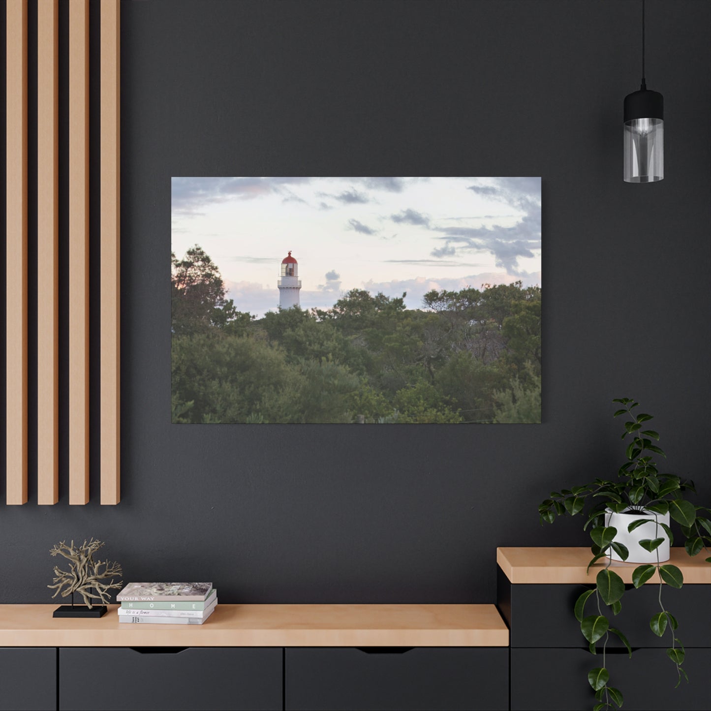 Cape Schank Lighthouse on a Winter Morning 6279 - Thick Matte Canvas Print