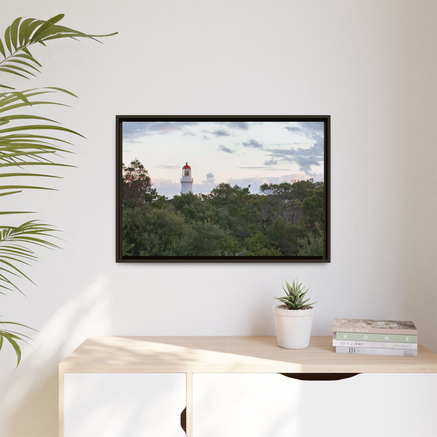 Cape Schank Lighthouse on a Winter Morning 6279 - Thick Matte Canvas Print, Framed
