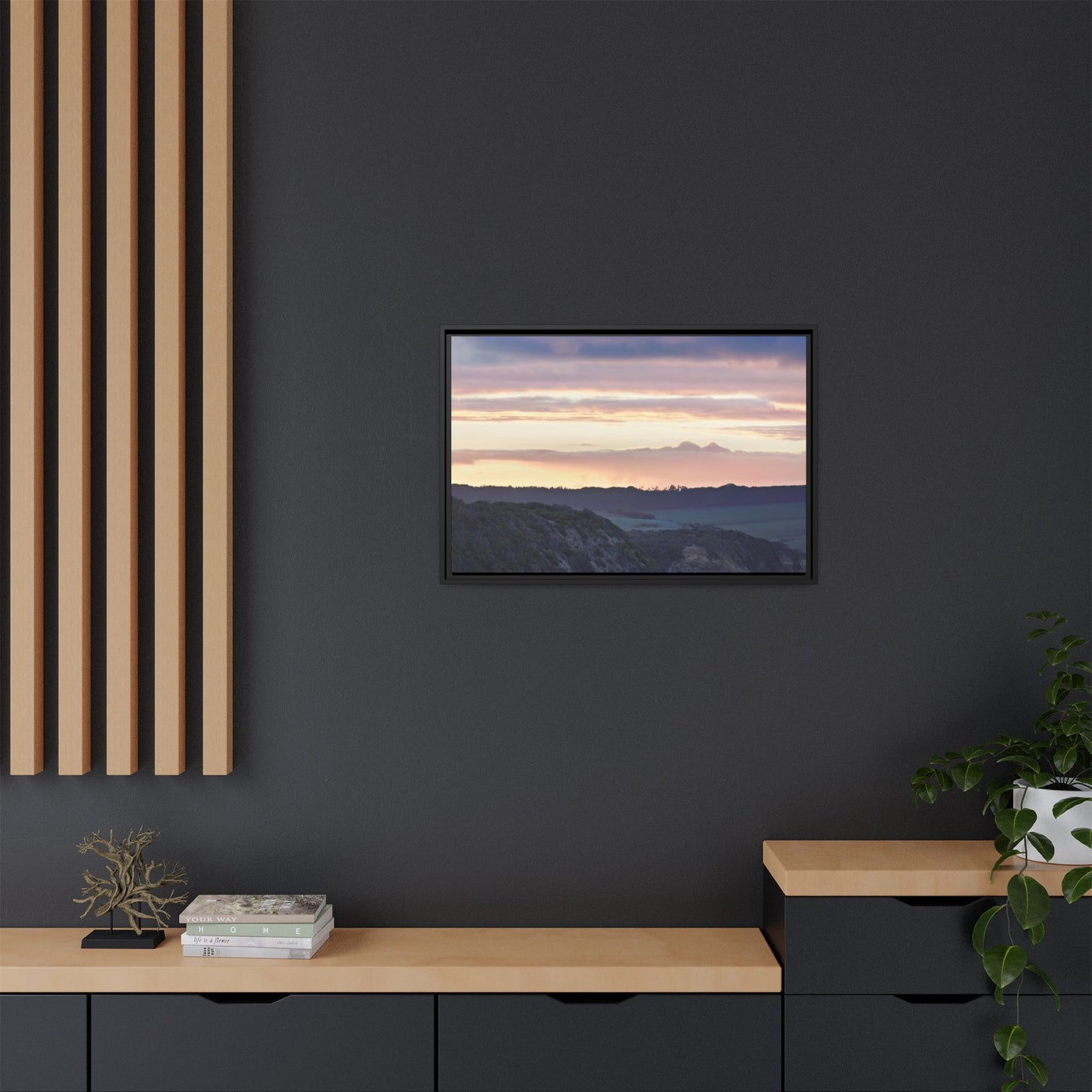 Winter Sunrise on the Mornington Peninsula 6239 - Thick Matte Canvas Print, Framed