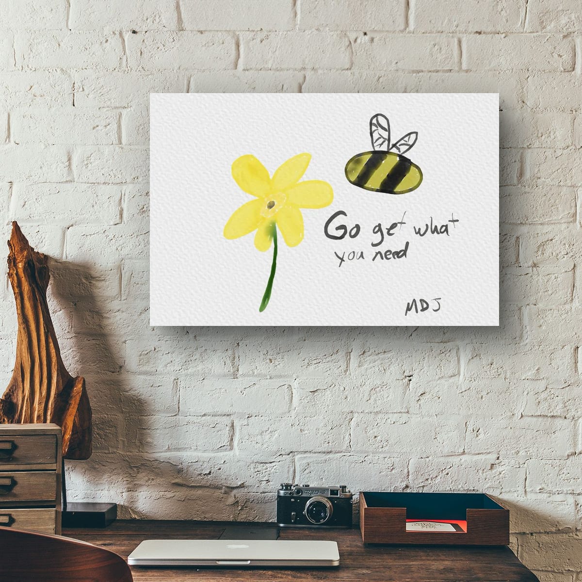 Bumble Flower | The Stretched Canvas Deployment
