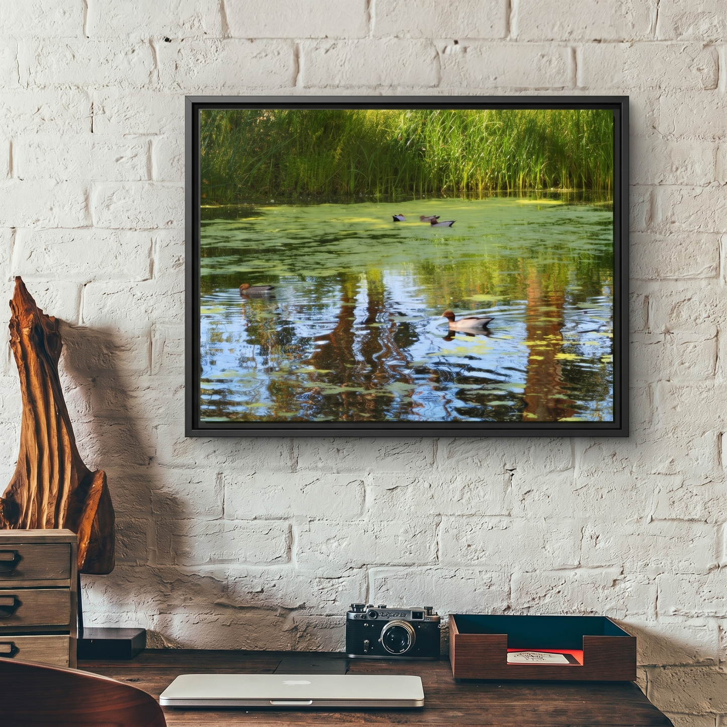 Late Morning Marsh Reflections at Croydon Park | The Framed Canvas Deployment