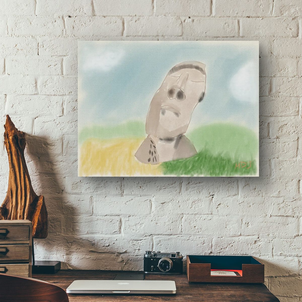 Moai Serenity | The Stretched Canvas Deployment