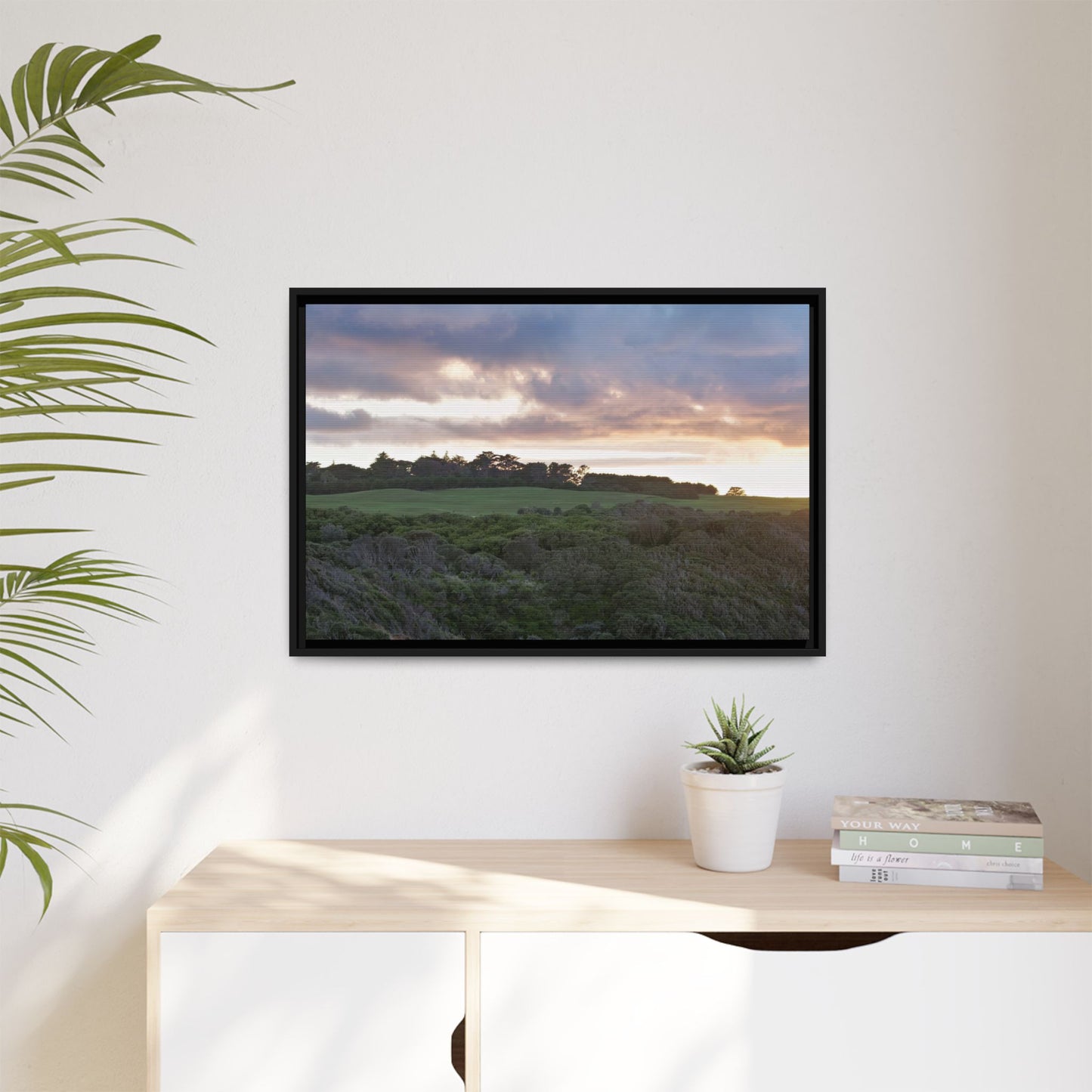 Winter Sunrise on the Mornington Peninsula 6268 - Thick Matte Canvas Print, Framed