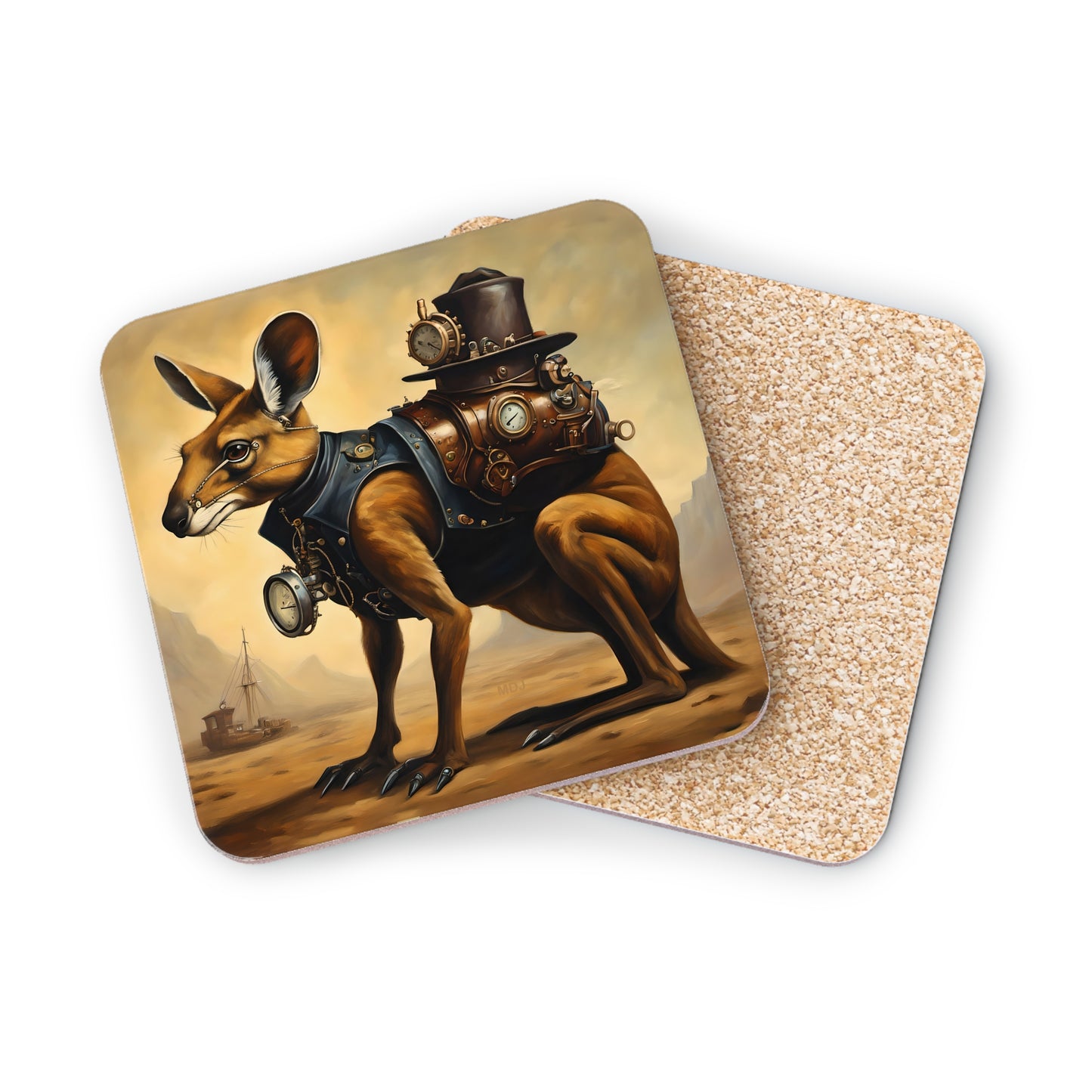 Steampunk Kangaroo 2 - Coasters