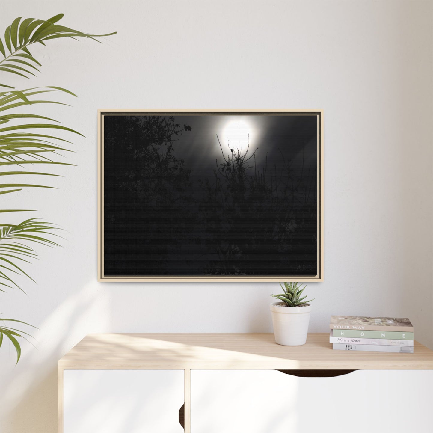 A Dance of Shadows Beneath the Moonlight [28] | Framed Canvas