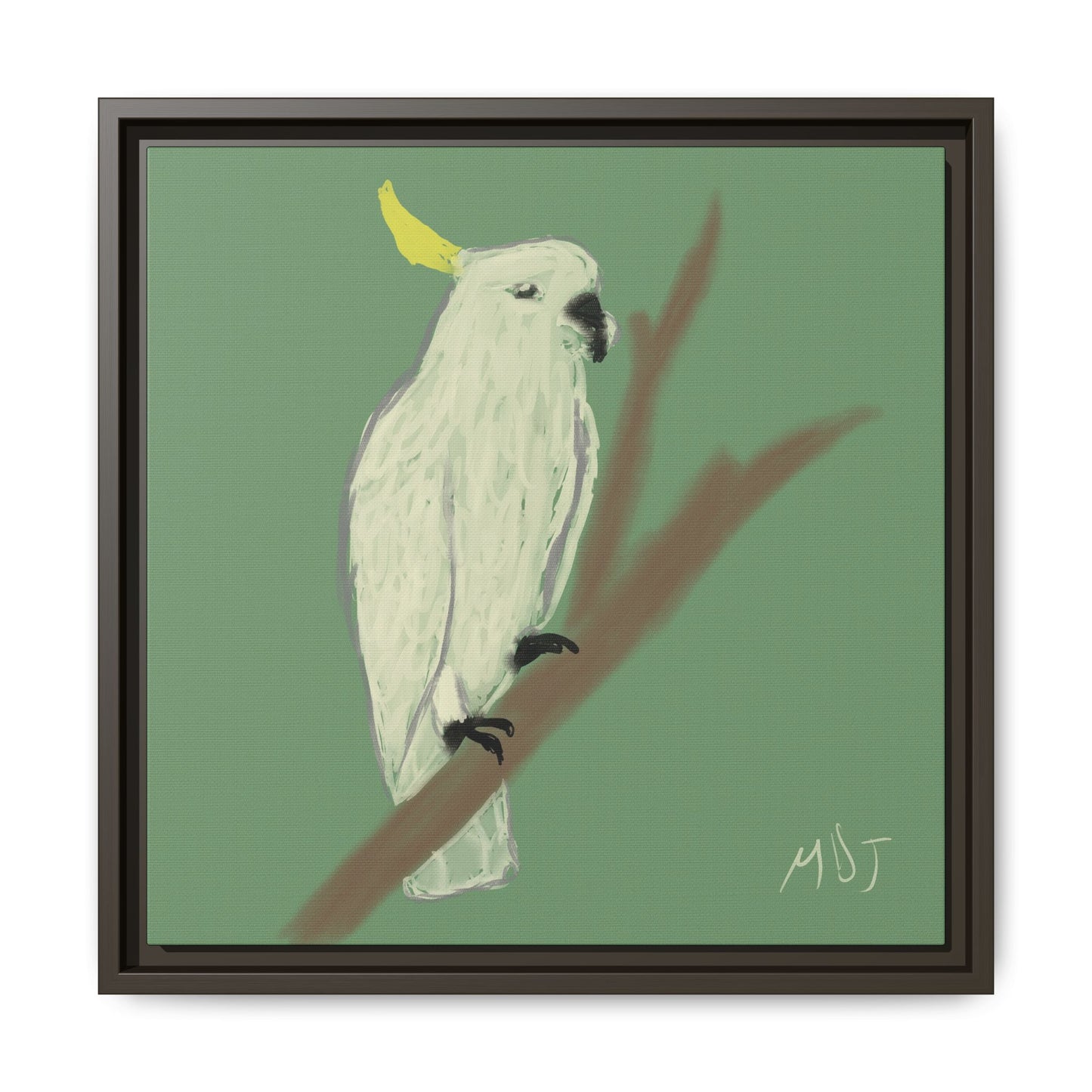 Cockatoo Charm - Framed Canvas Print