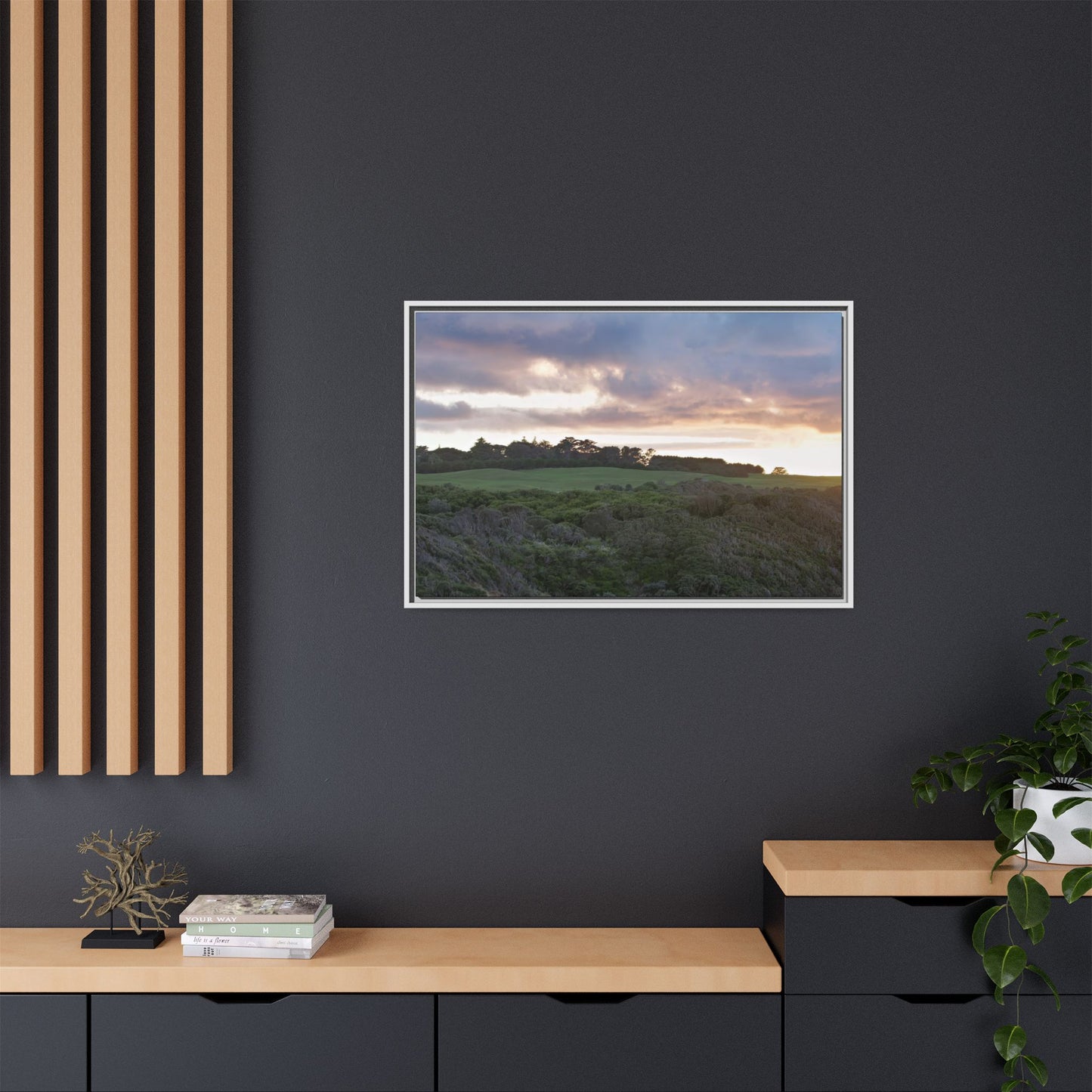 Winter Sunrise on the Mornington Peninsula 6268 - Thick Matte Canvas Print, Framed