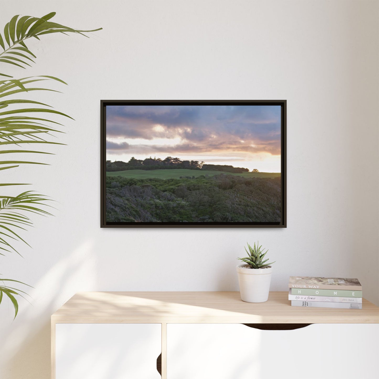 Winter Sunrise on the Mornington Peninsula 6268 - Thick Matte Canvas Print, Framed