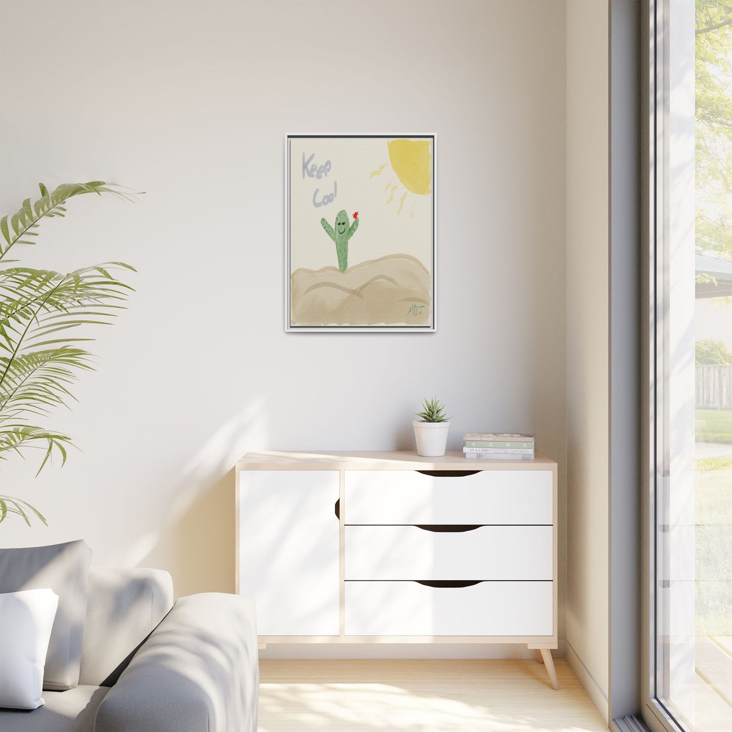 Keep Cool - Framed Canvas Print