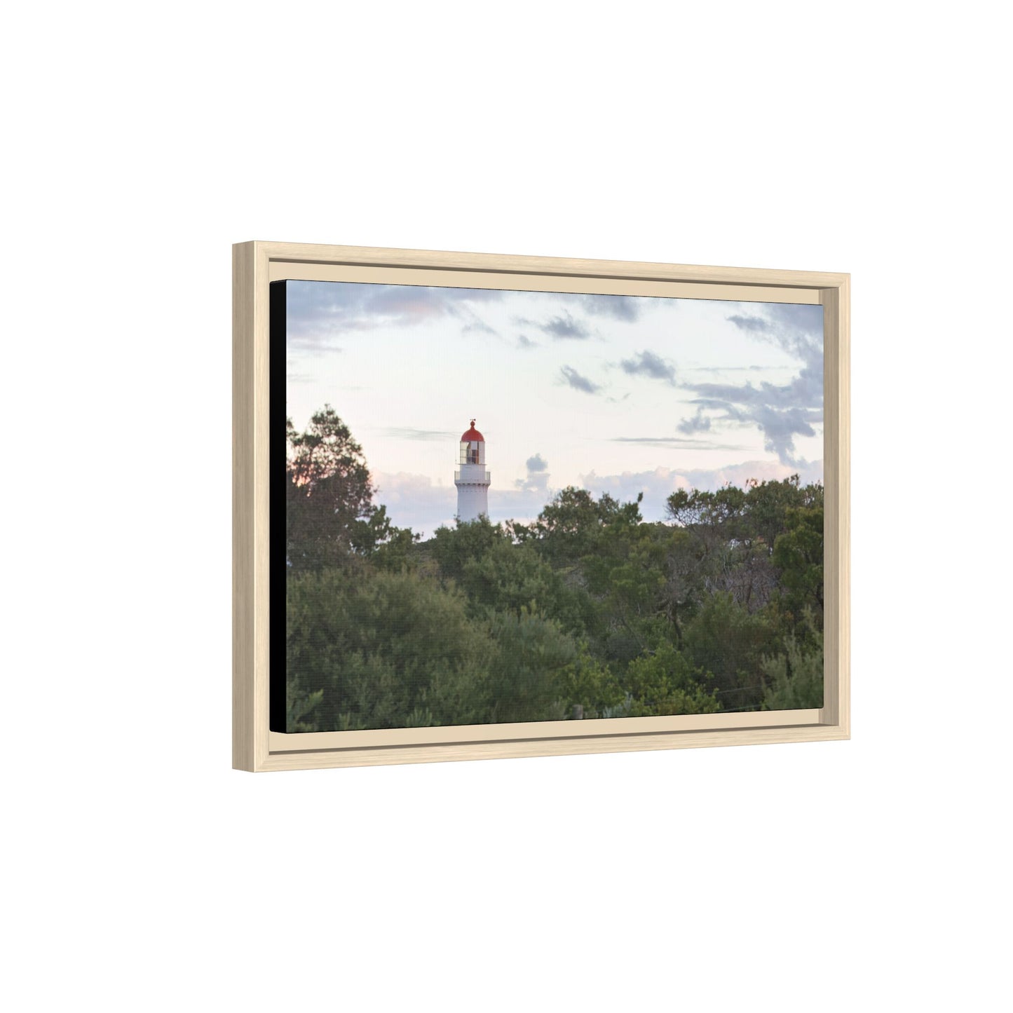 Cape Schank Lighthouse on a Winter Morning 6279 - Framed Canvas Print