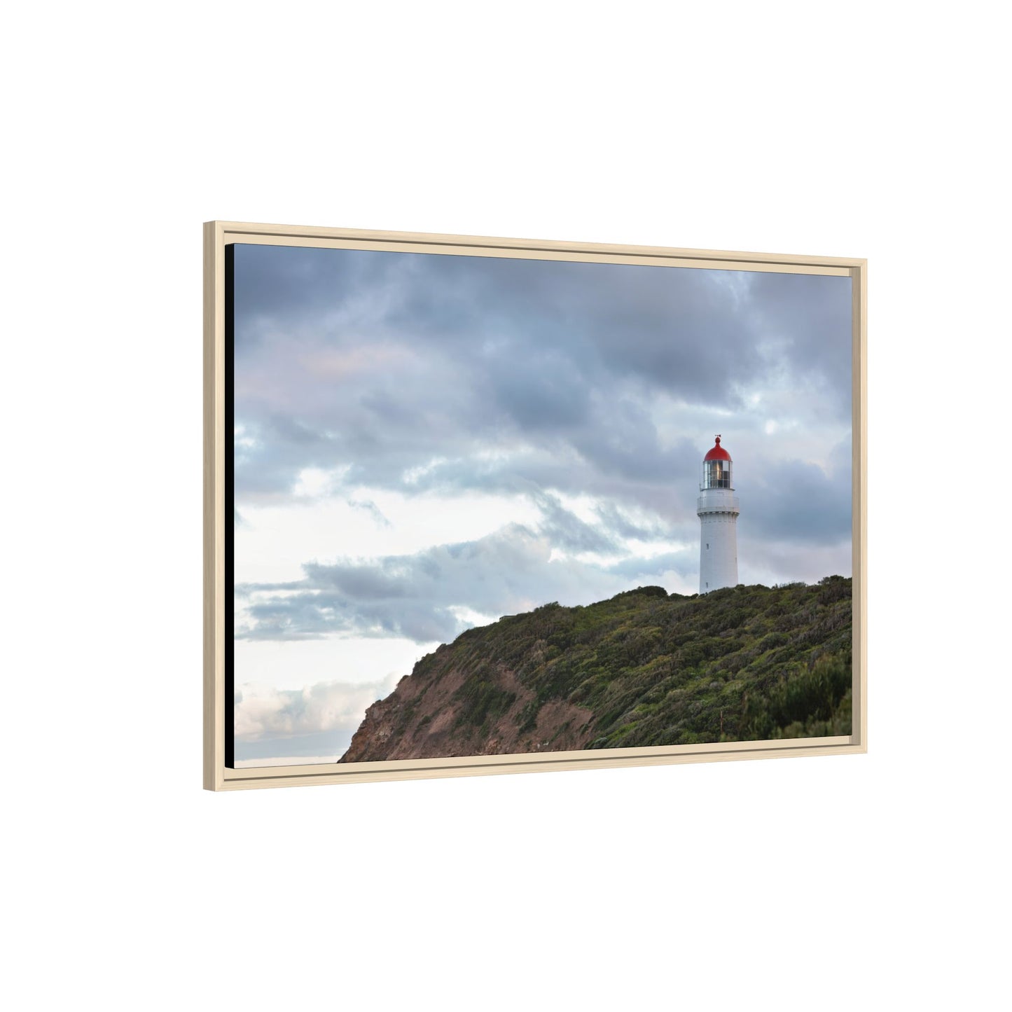 Cape Schank Lighthouse on a Winter Morning 6287 - Framed Canvas Print