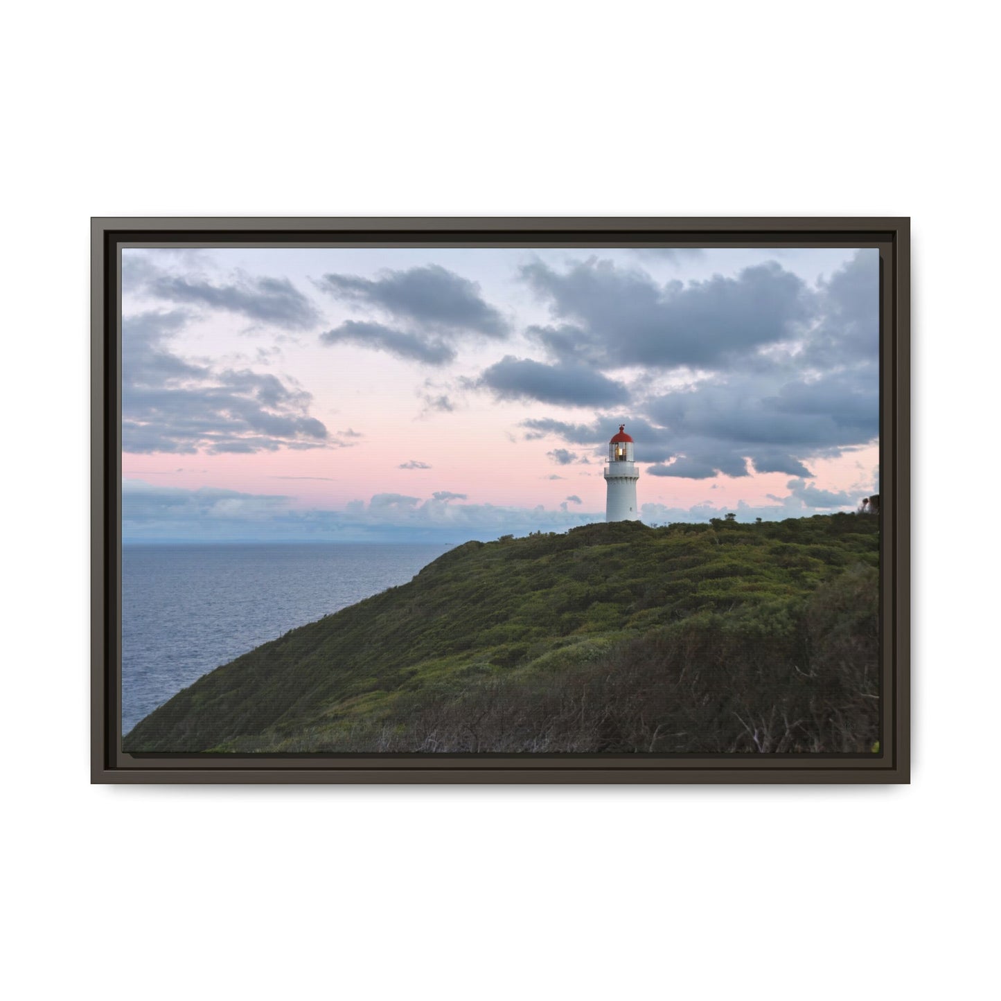 Cape Schank Lighthouse at Sunrise in Winter [6228] | Framed Canvas