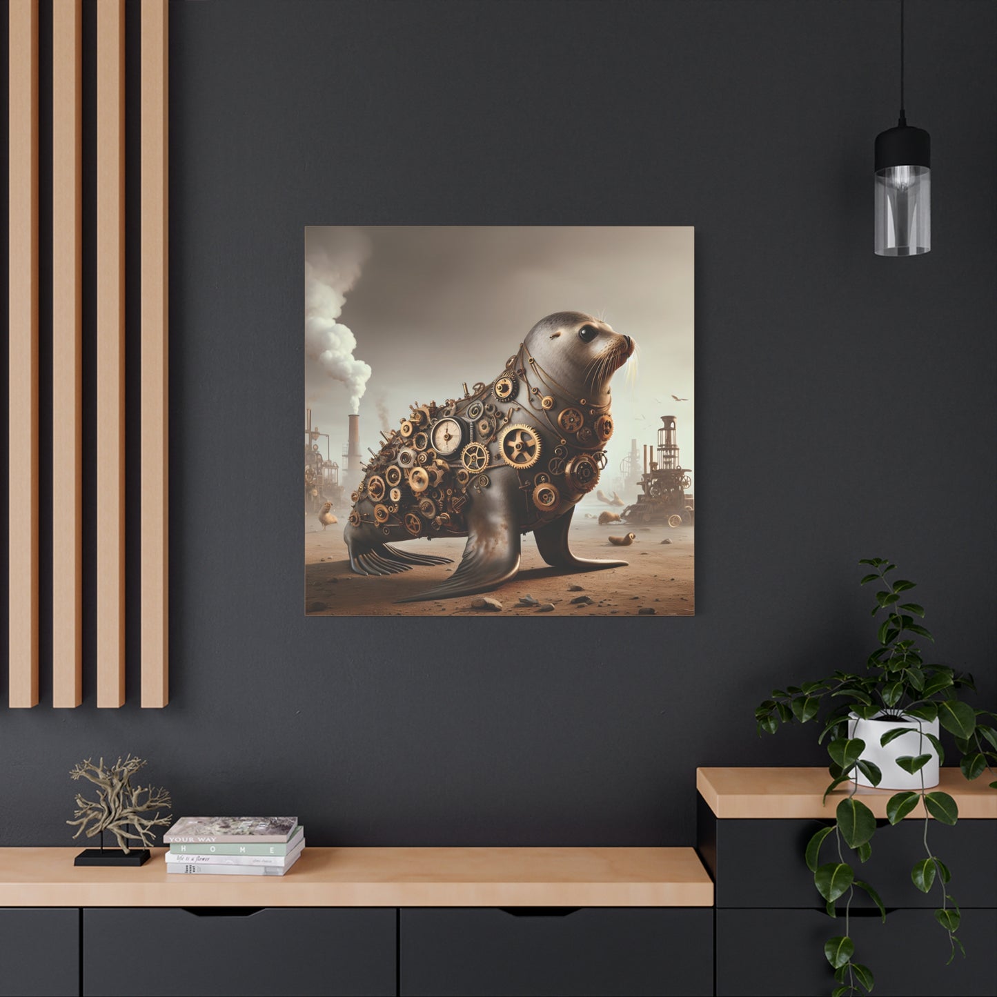 Steampunk Seal 7 - Wall Art