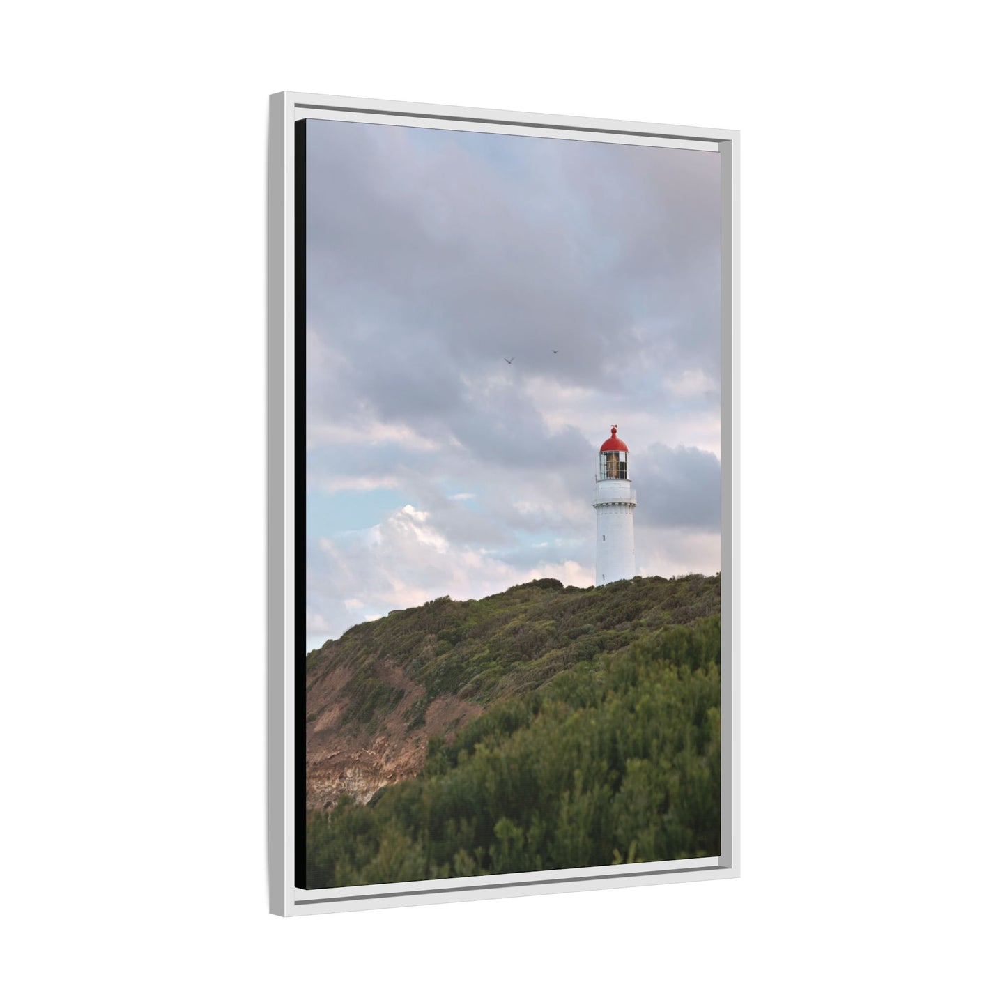 Cape Schank Lighthouse in Winter Light 6286 - Thick Matte Canvas Print, Framed