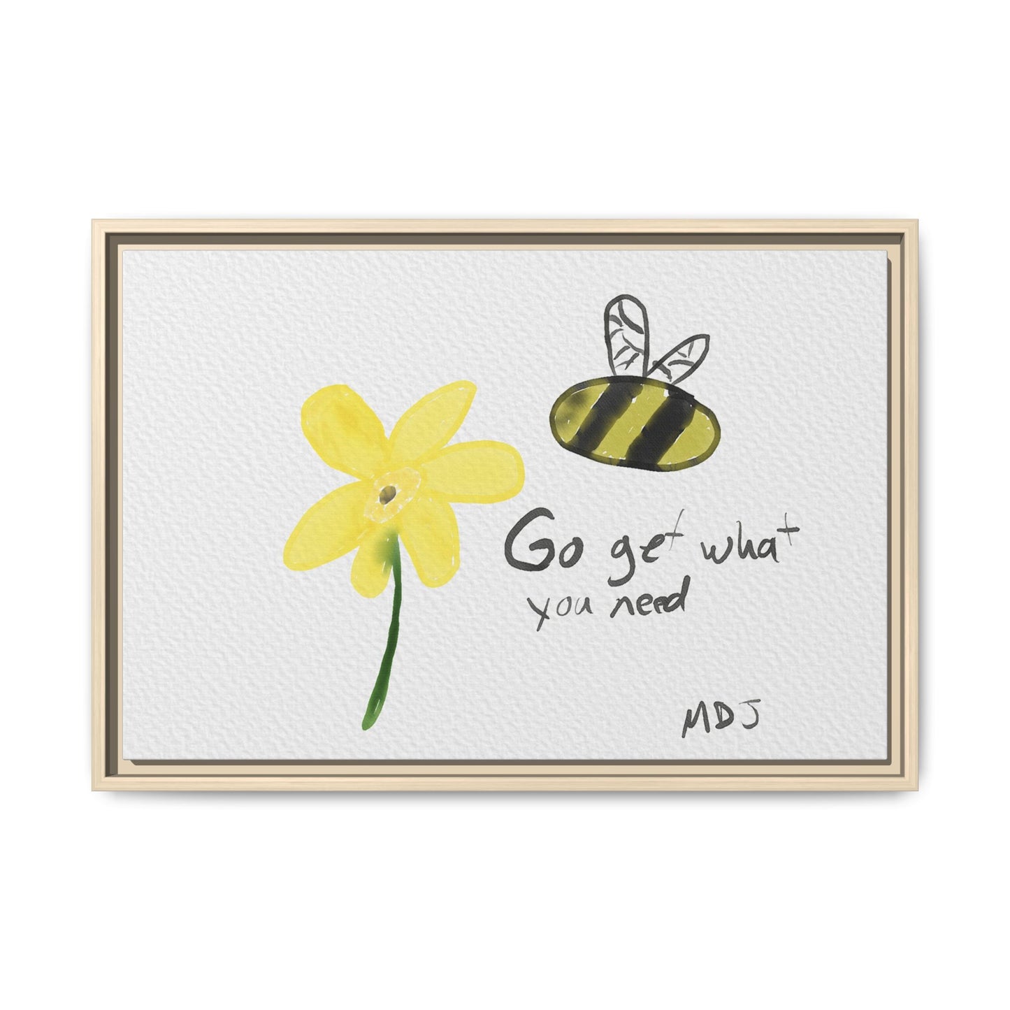 Bumble Flower | The Framed Canvas Deployment