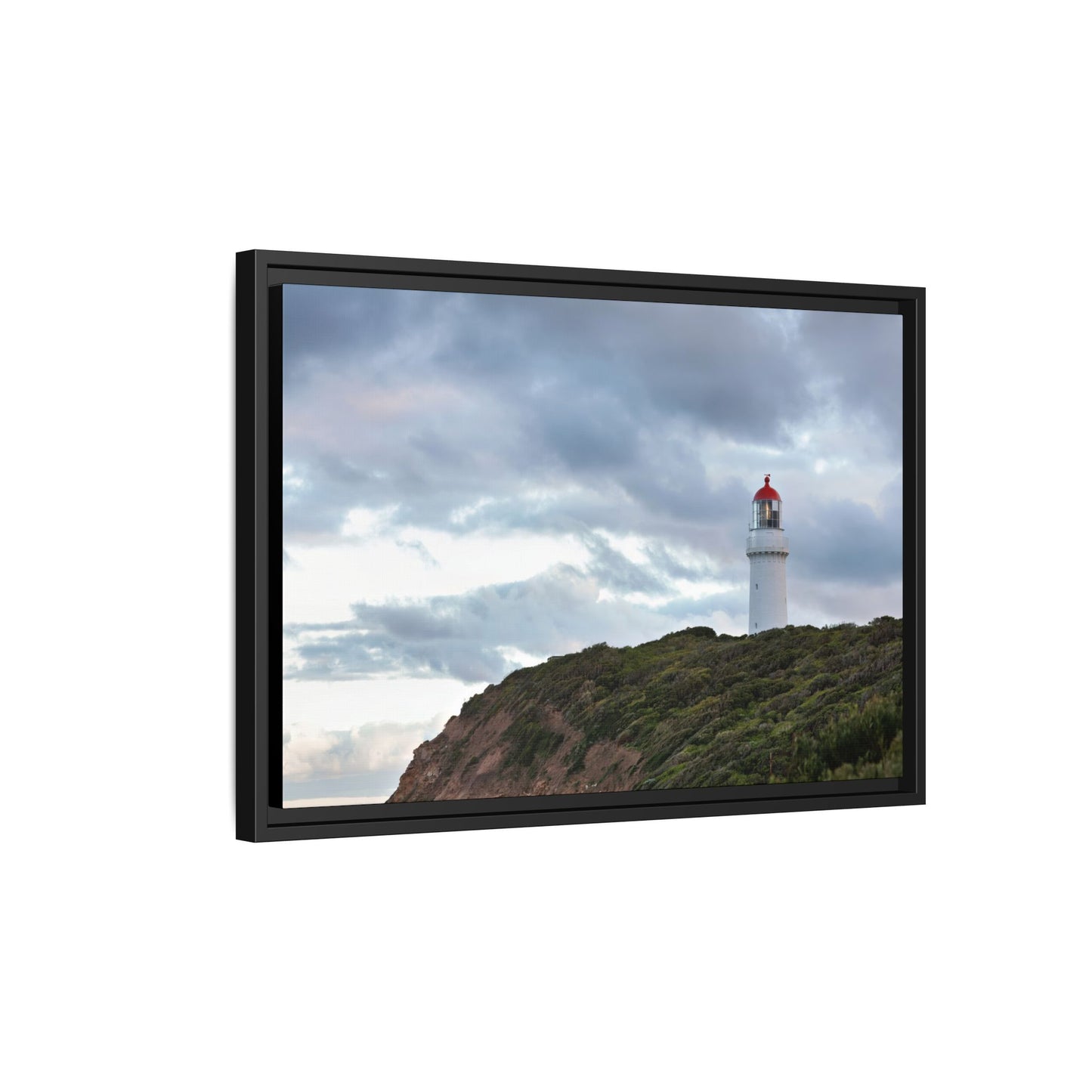 Cape Schank Lighthouse on a Winter Morning 6287 - Framed Canvas Print