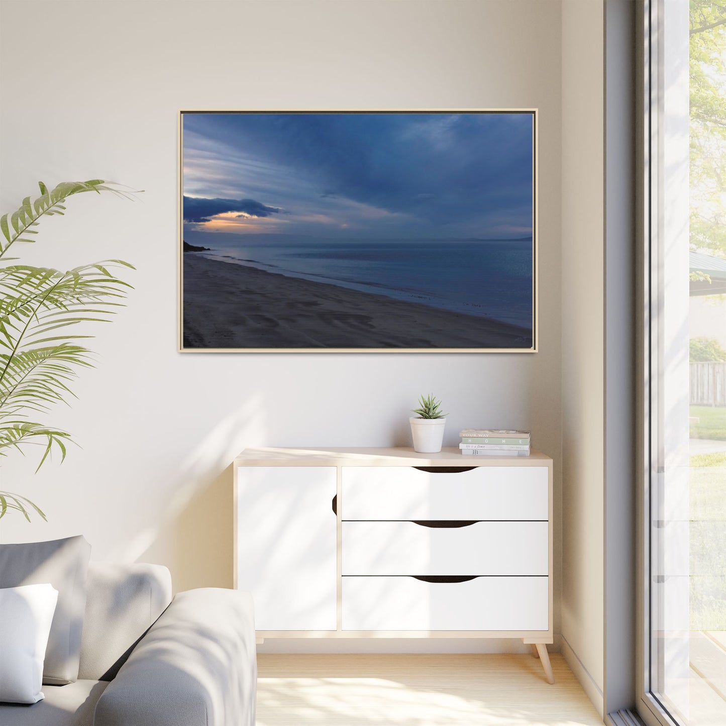 Winter Dawn at Waterloo Beach [6707] | Framed Canvas