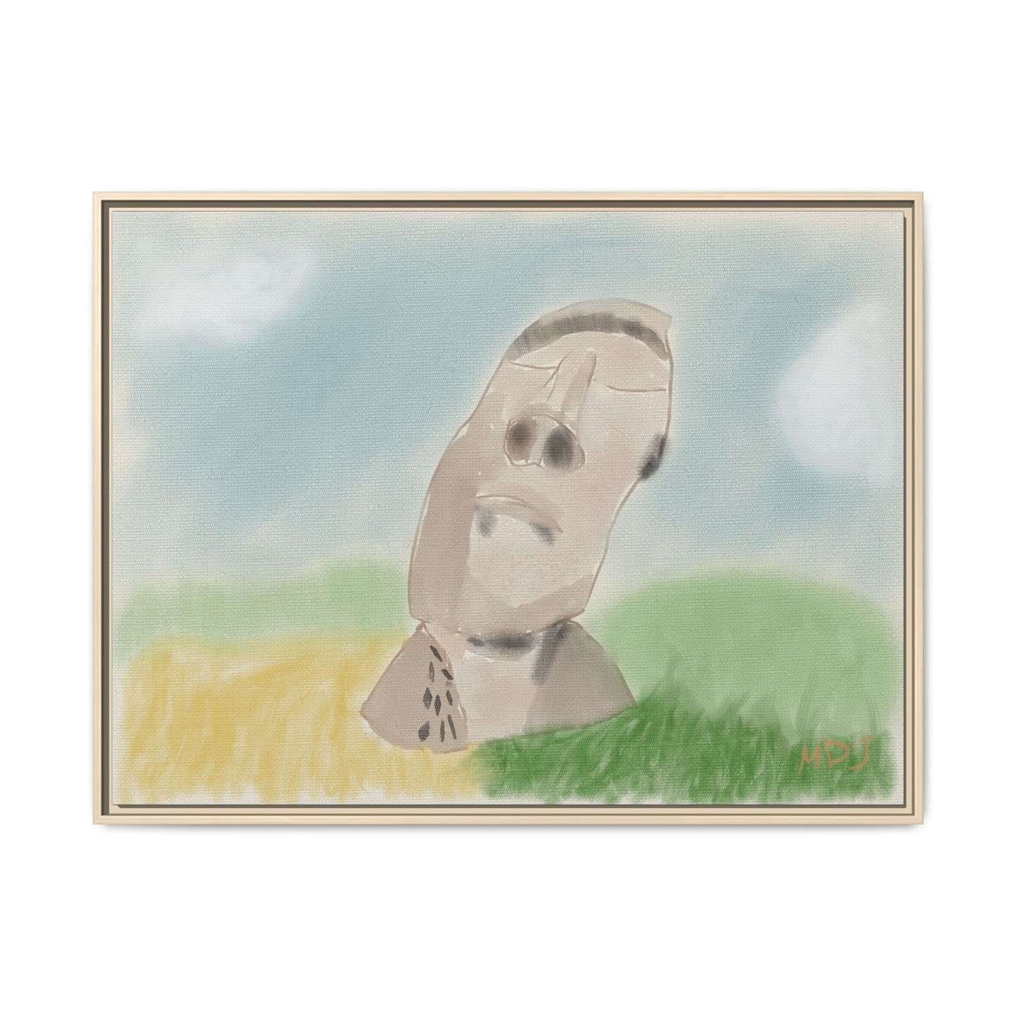Moai Serenity | The Framed Canvas Deployment