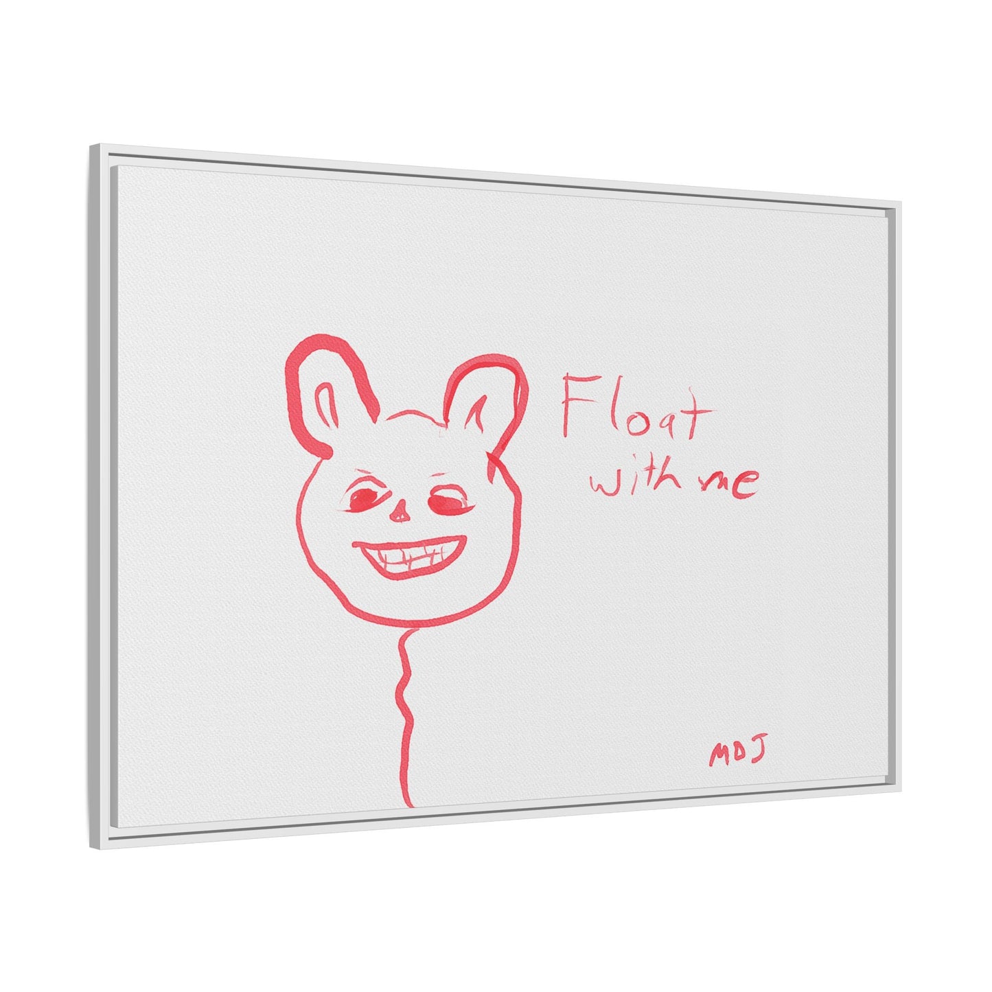 Float with Me - Framed Canvas Print