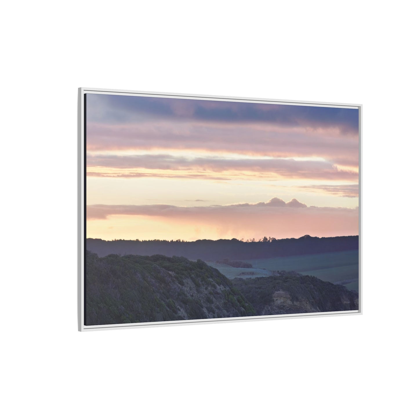 Lever de soleil hivernal sur la péninsule de Mornington [6239] | Toile encadrée