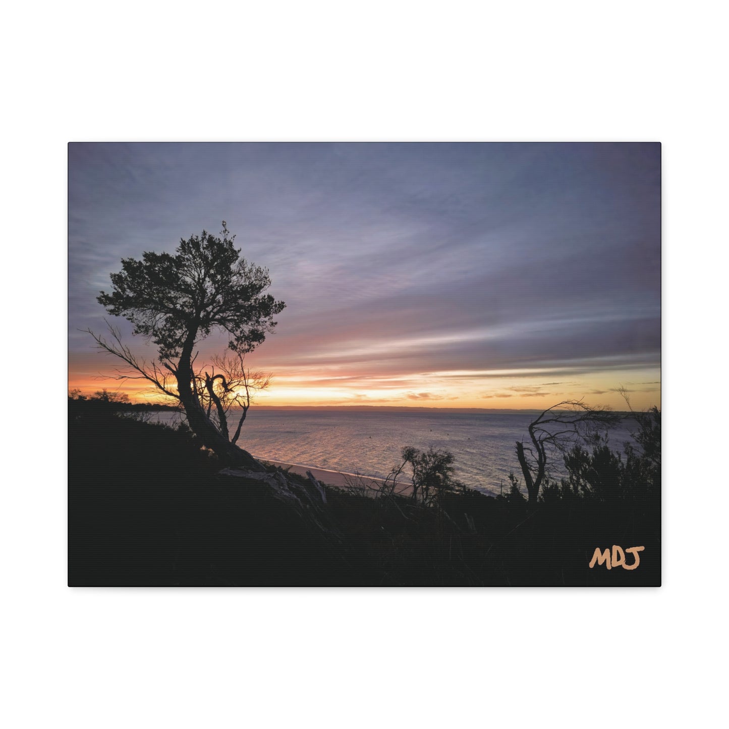 A Tranquil Evening: The Sunset Over Cowes | Stretched Canvas