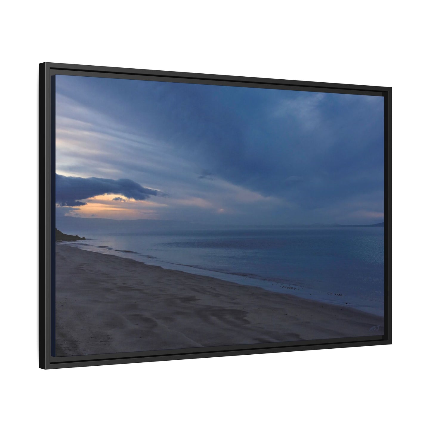 Winter Dawn at Waterloo Beach [6707] | Framed Canvas