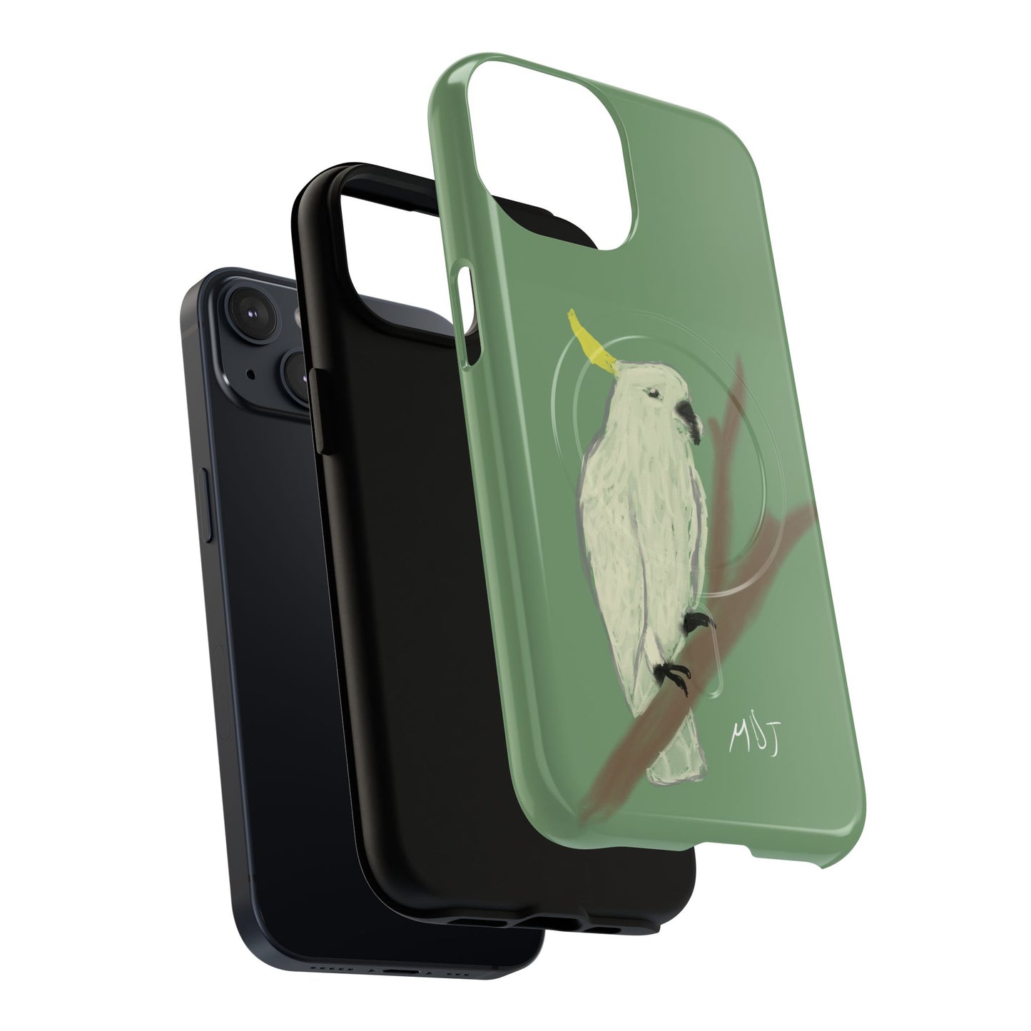Cockatoo Charm - Tough Magnetic Case (MagSafe® Compatible)