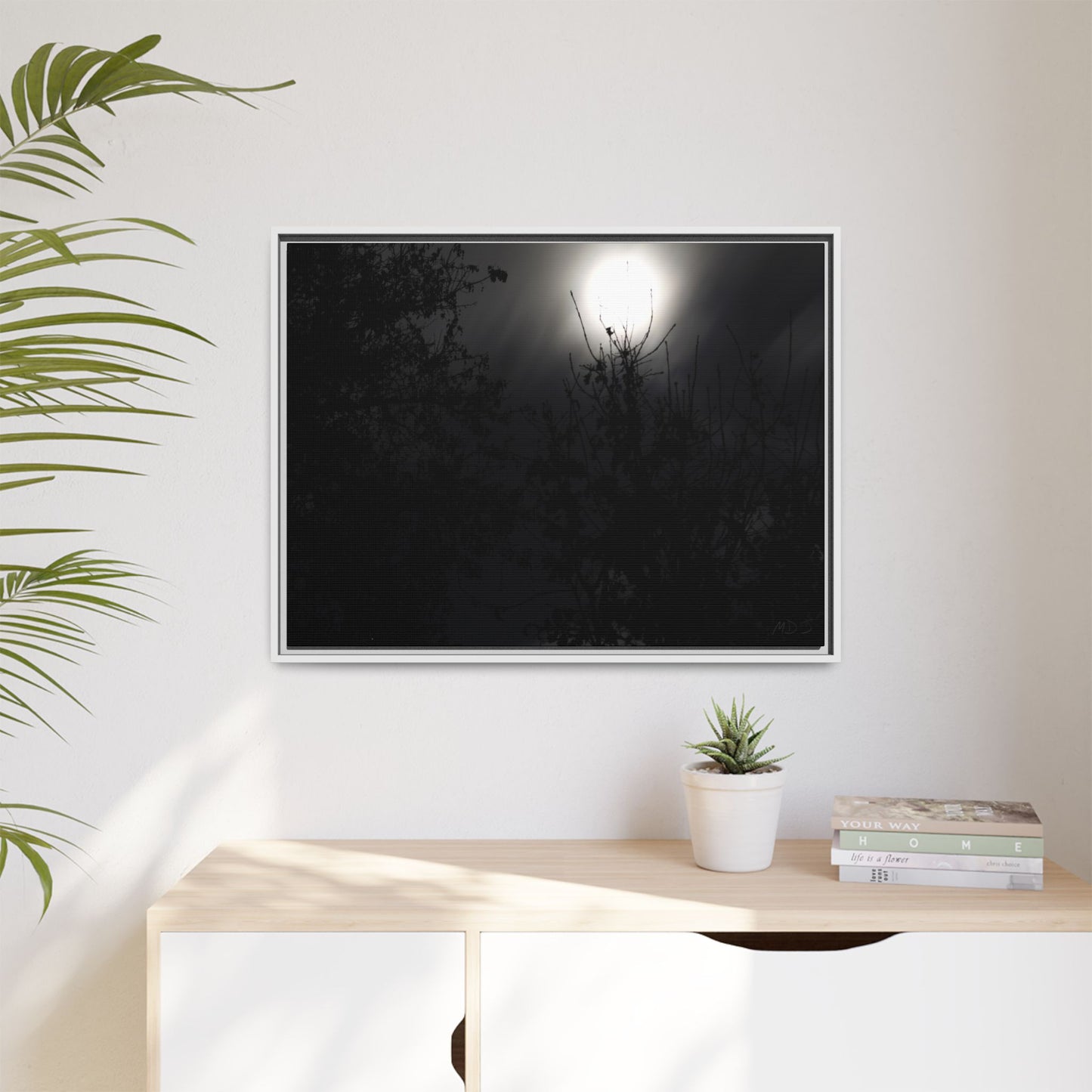 A Dance of Shadows Beneath the Moonlight [28] | Framed Canvas