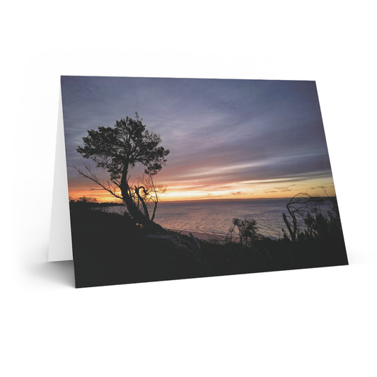 A Tranquil Evening: The Sunset Over Cowes - Greeting Card