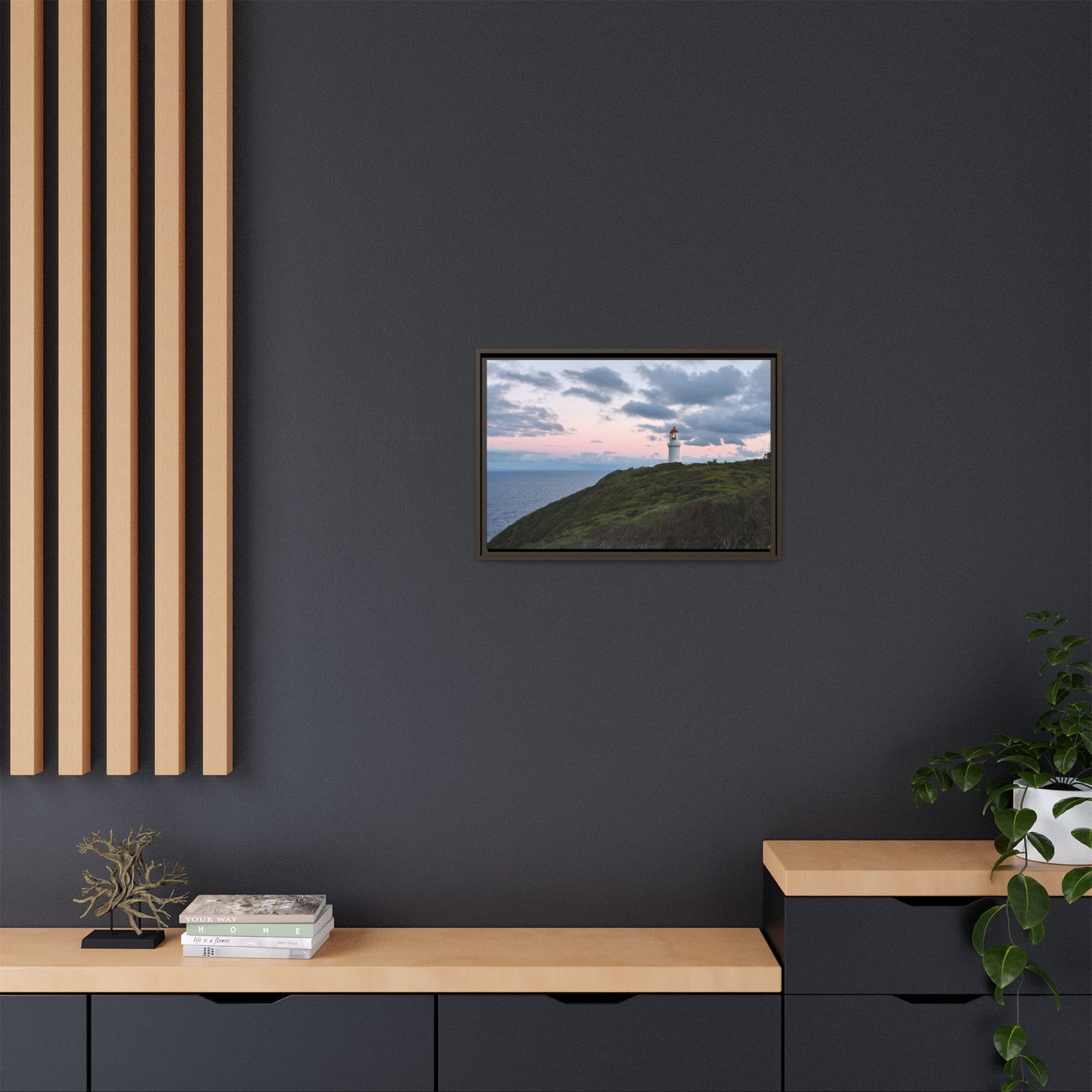 Cape Schank Lighthouse at Sunrise in Winter [6228] | Framed Canvas