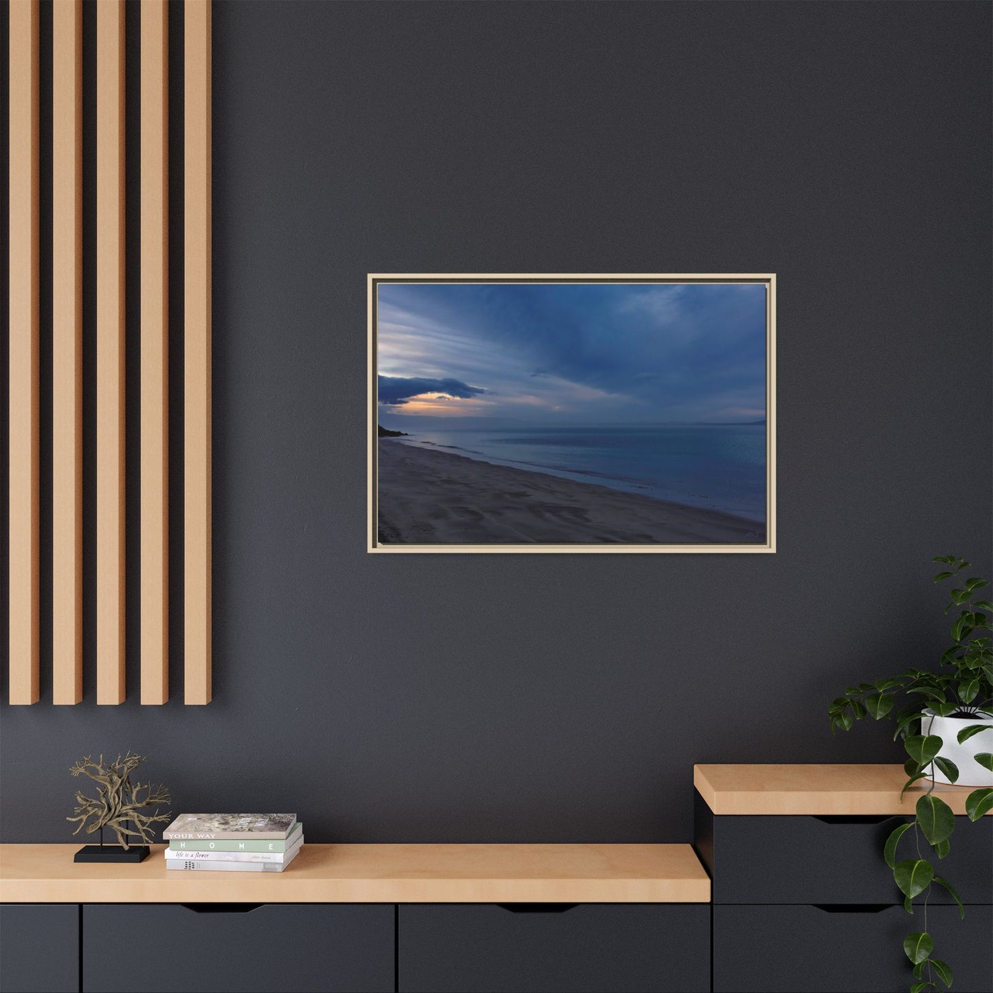 Winter Dawn at Waterloo Beach [6707] | Framed Canvas