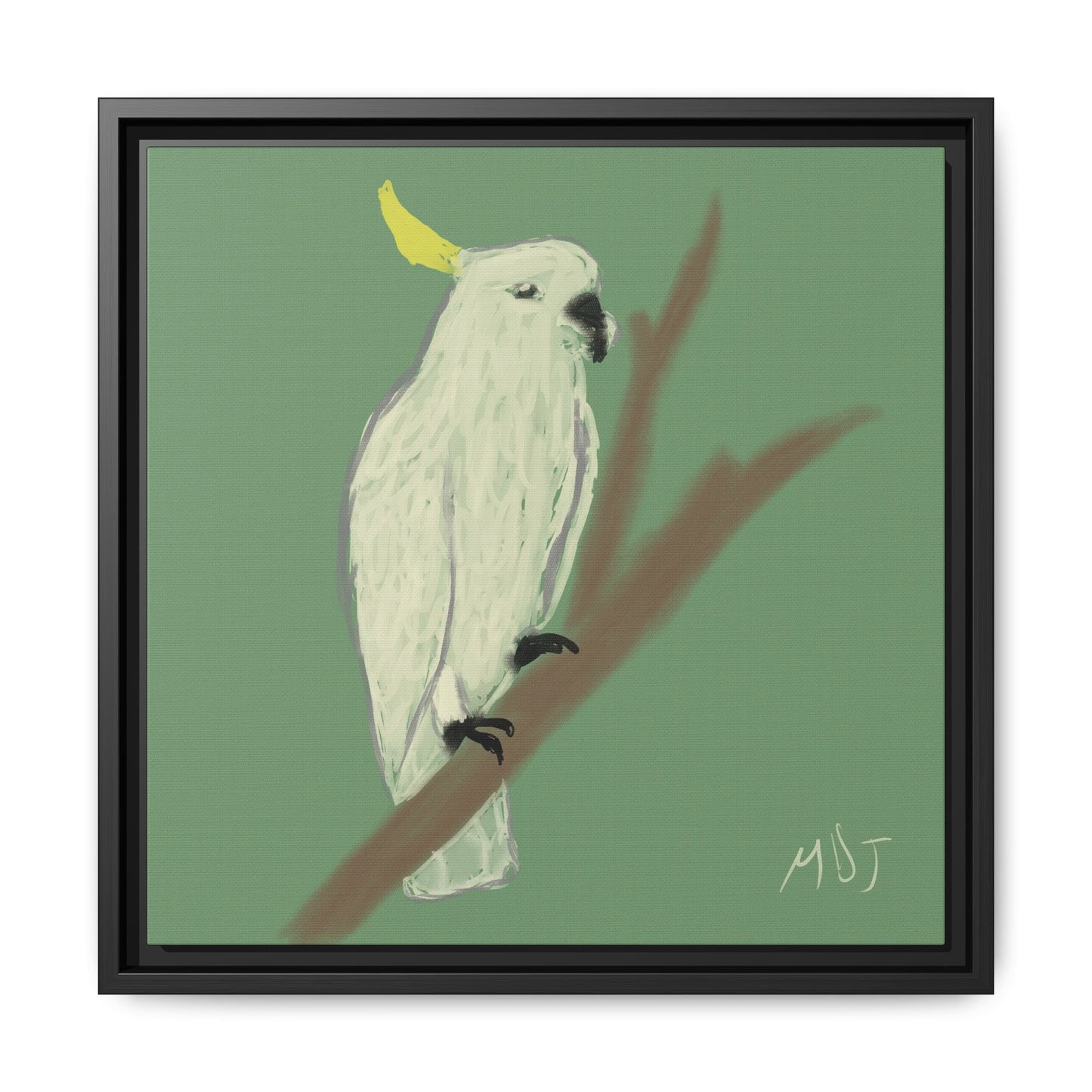 Cockatoo Charm - Framed Canvas Print