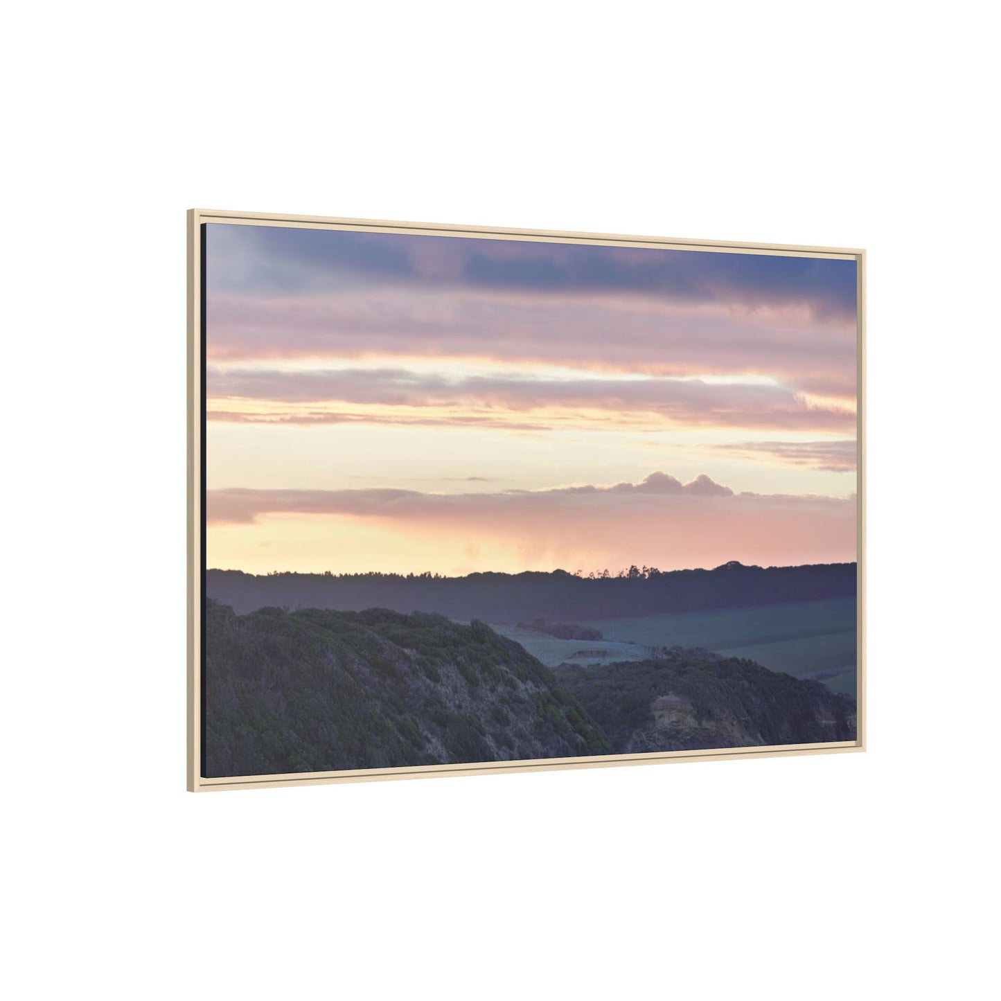 Lever de soleil hivernal sur la péninsule de Mornington [6239] | Toile encadrée