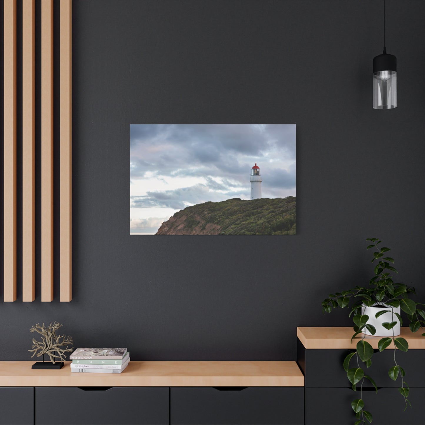 Cape Schank Lighthouse on a Winter Morning 6287 - Thick Matte Canvas Print