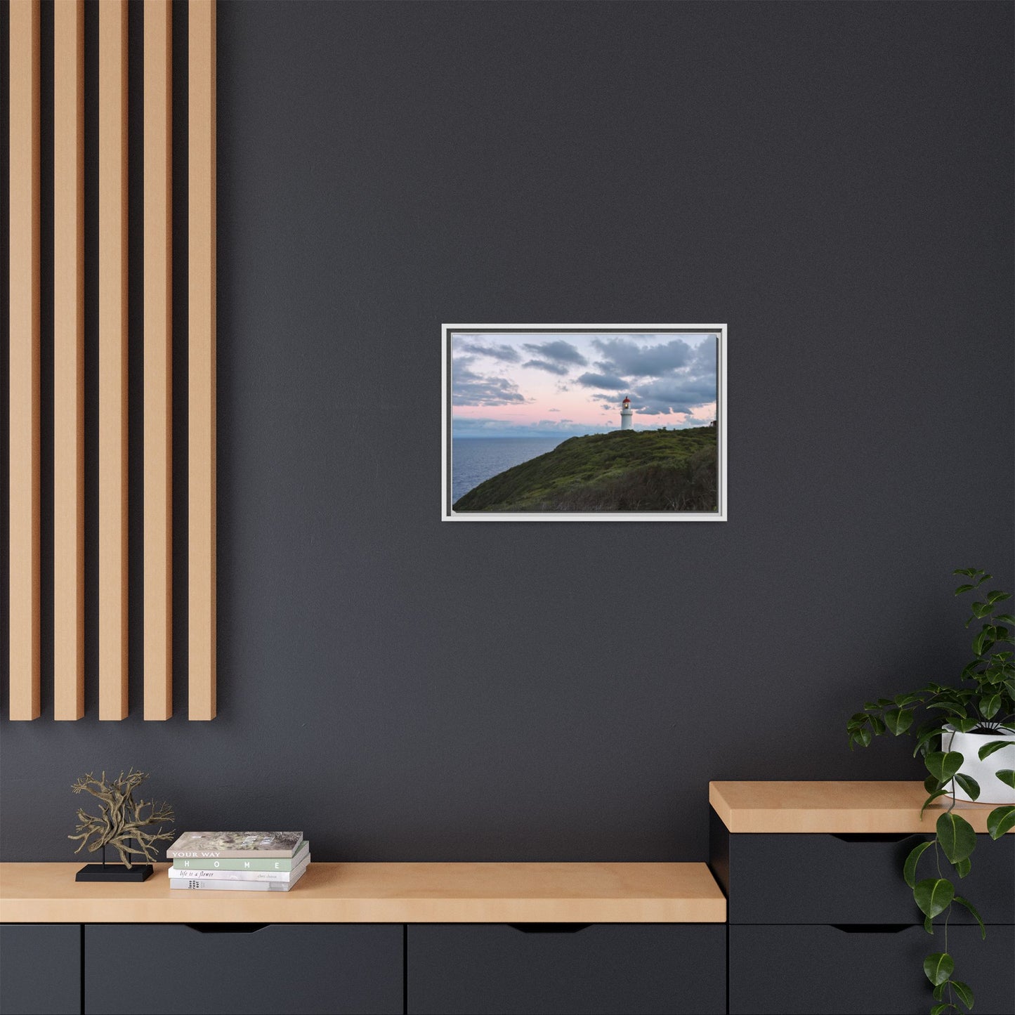 Cape Schank Lighthouse at Sunrise in Winter [6228] | Framed Canvas