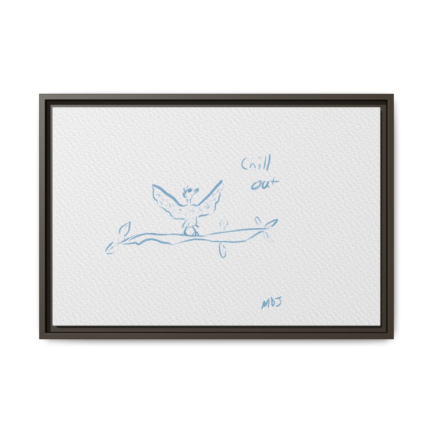 Chill Out Bird | The Framed Canvas Deployment