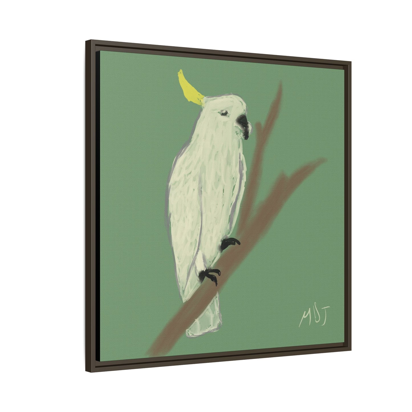 Cockatoo Charm - Framed Canvas Print