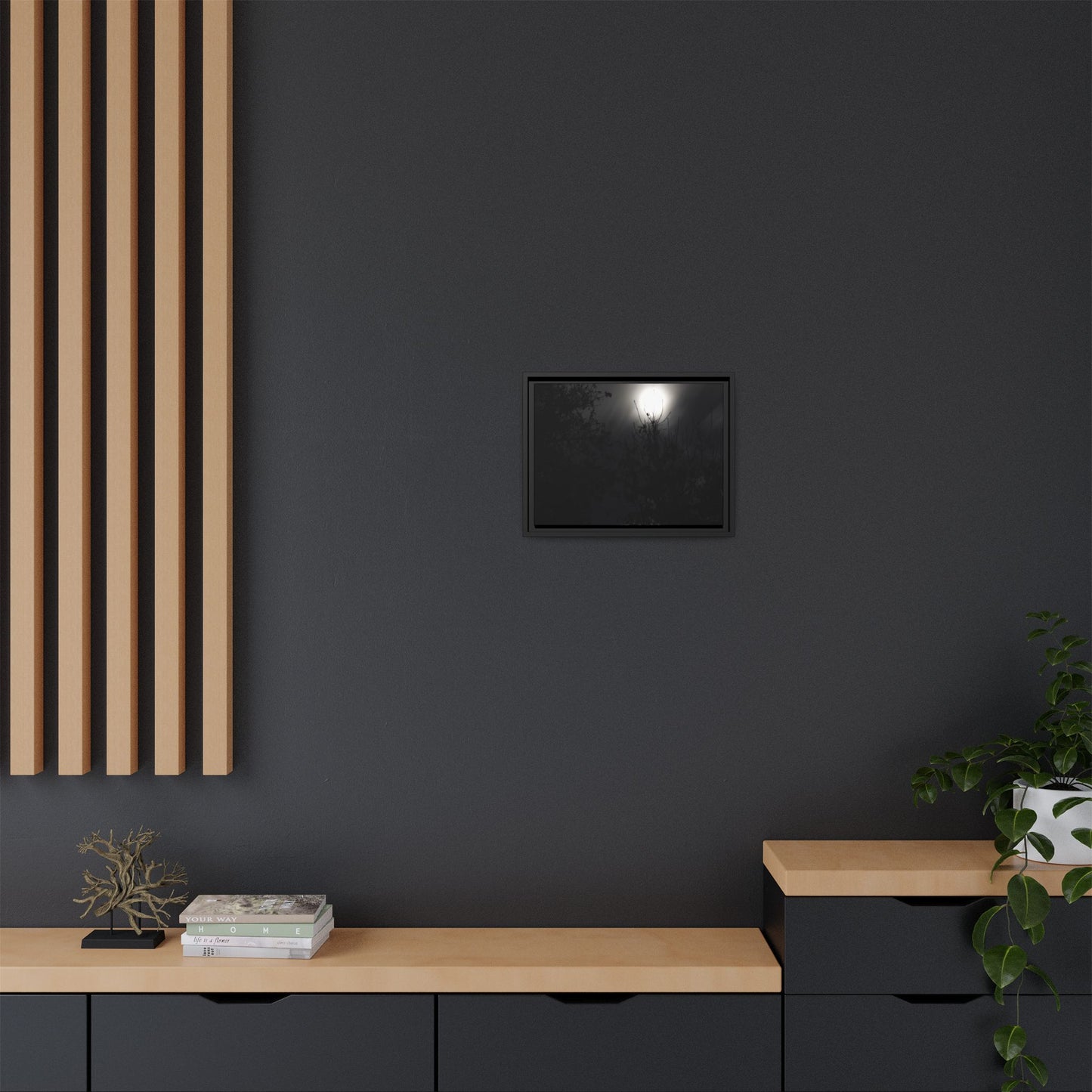 A Dance of Shadows Beneath the Moonlight [28] | Framed Canvas