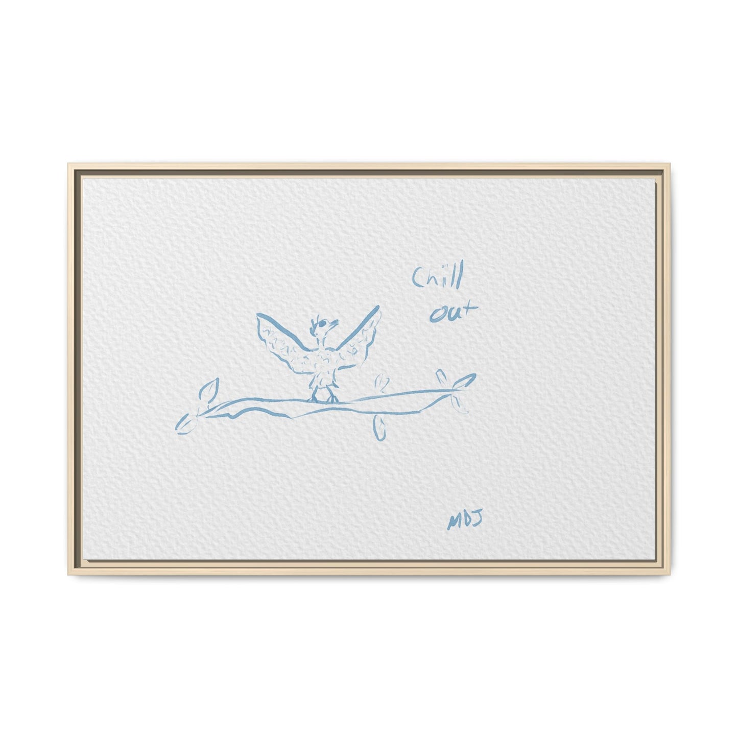 Chill Out Bird | The Framed Canvas Deployment