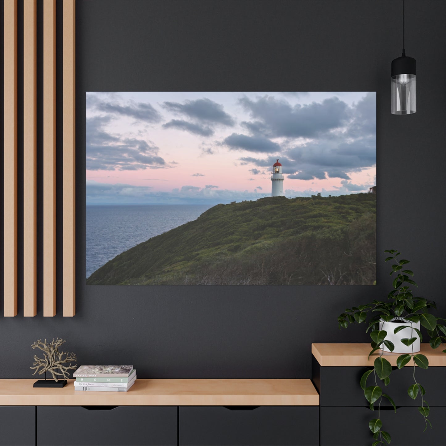 Cape Schank Lighthouse at Sunrise in Winter 6228 - Thick Matte Canvas Print