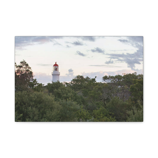 Cape Schank Lighthouse on a Winter Morning 6279 - Thick Matte Canvas Print