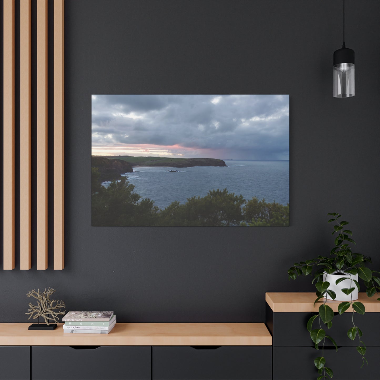 Bushrangers Bay Sunrise 6233: Winter Serenity and Coastal Beauty - Thick Matte Canvas Print