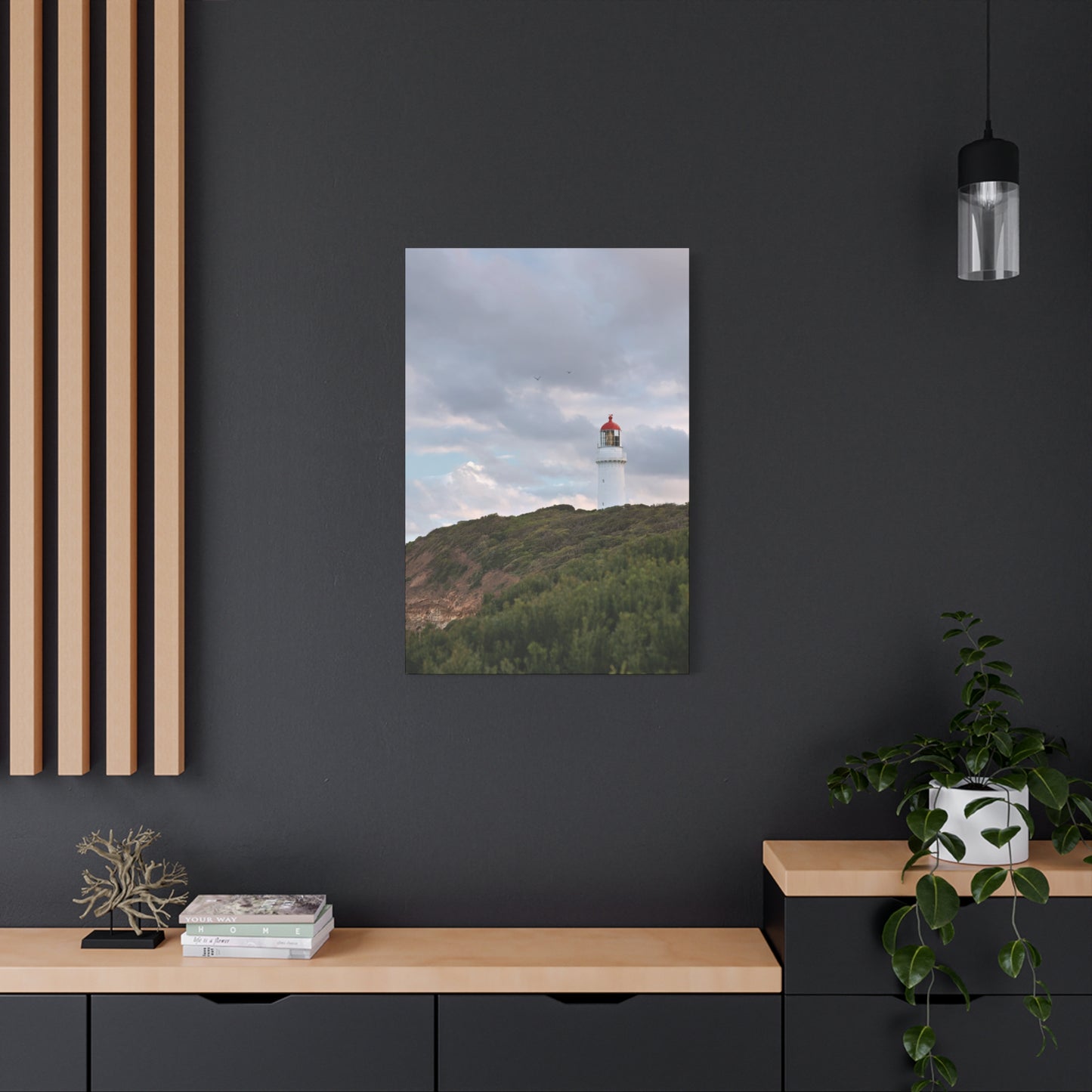 Cape Schank Lighthouse in Winter Light 6286 - Thick Matte Canvas Print