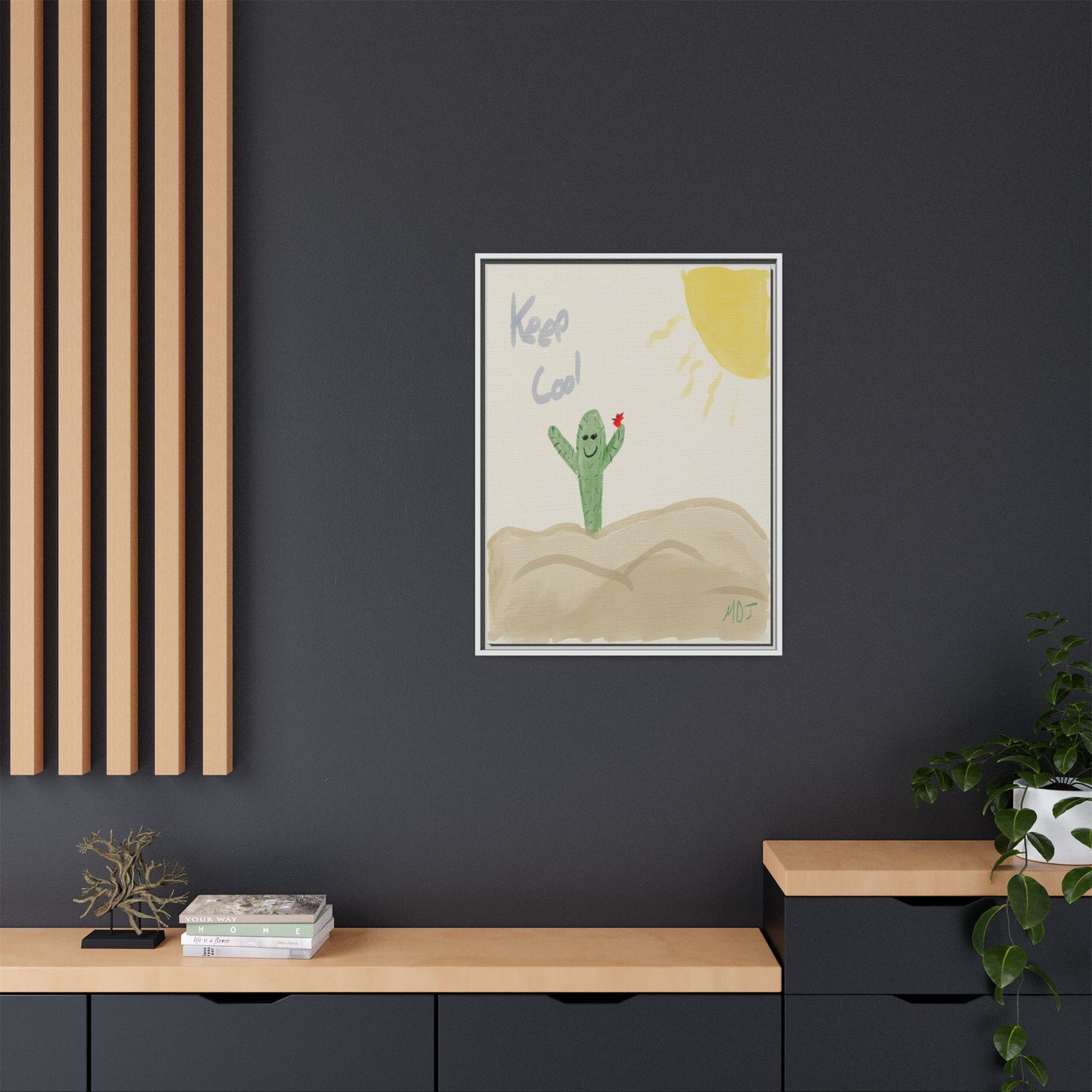 Keep Cool - Framed Canvas Print